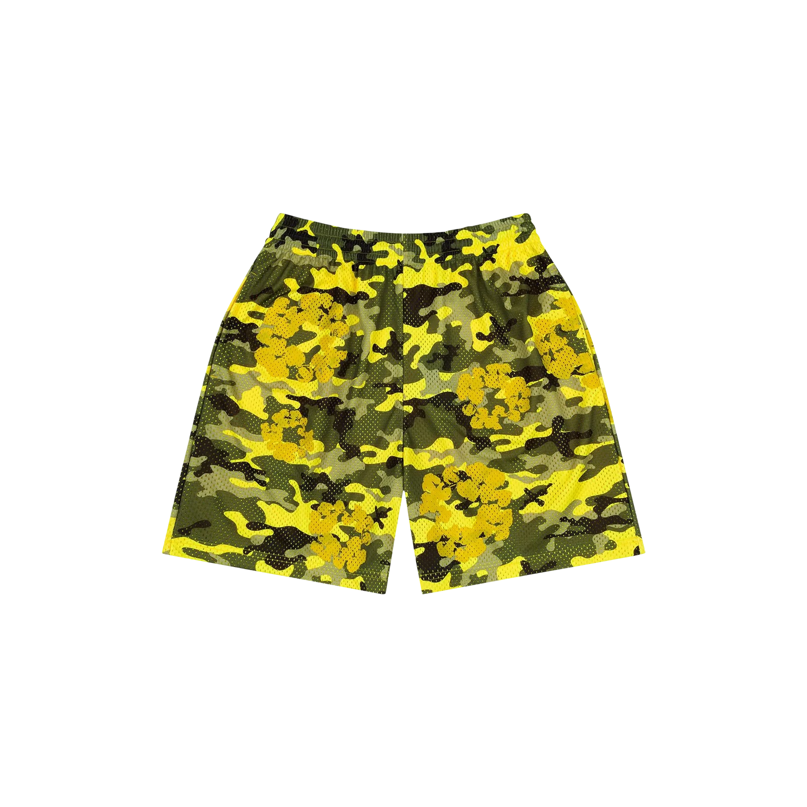 CAMO COTTON WREATH MESH SHORTS « YELLOW »
