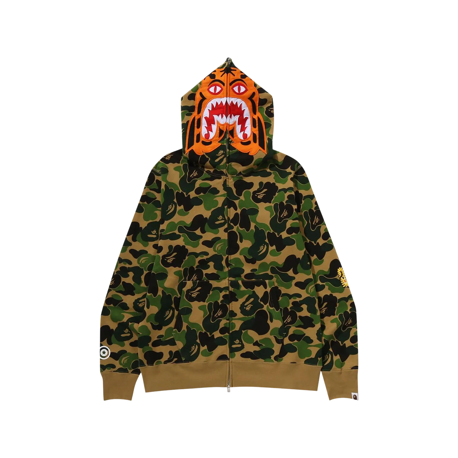CAMO TIGER FULL ZIP HOODIE « GREEN »