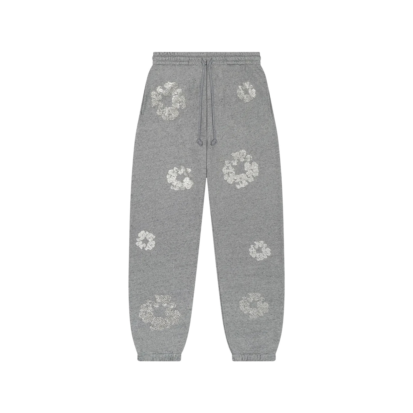 CASHMERE SWAROVSKI COTTON WREATH SWEATPANTS « GREY »