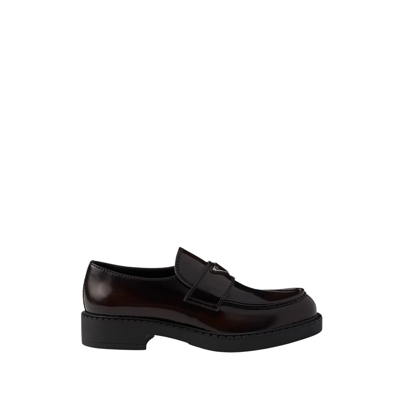 CHOCOLATE BRUSHED LEATHER LOAFERS