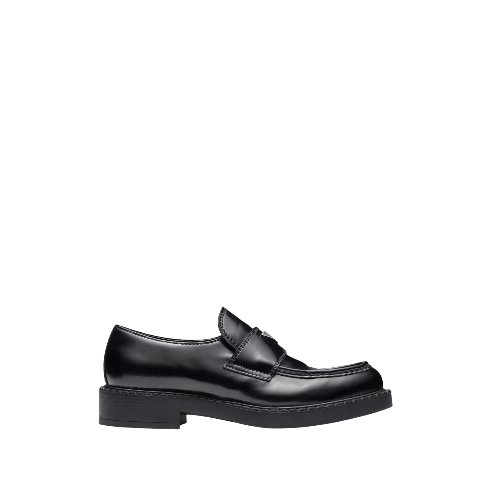 CHOCOLATE BRUSHED LEATHER LOAFERS