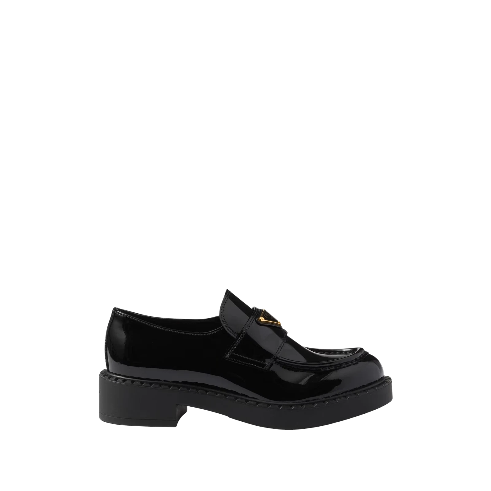 CHOCOLATE PATENT LEATHER LOAFERS