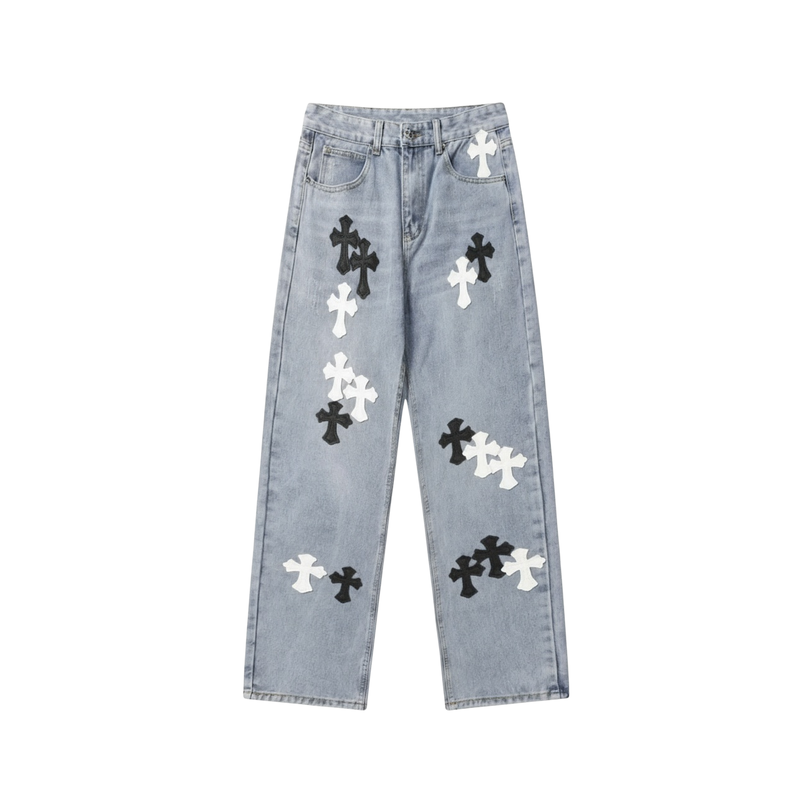 CROSS PATCH JEANS « BLACK WHITE »