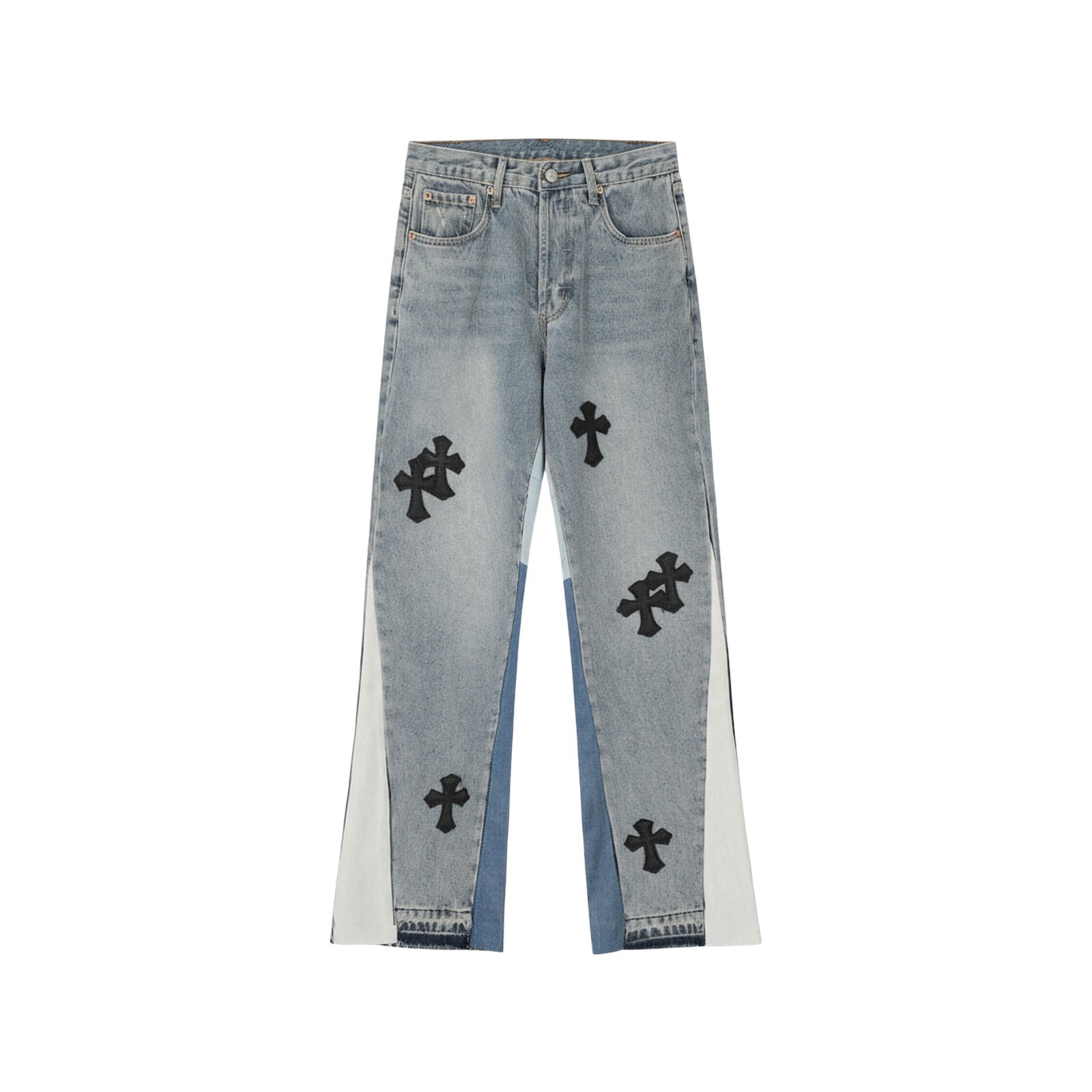 CROSS PATCH JEANS « BLACK WHITE »