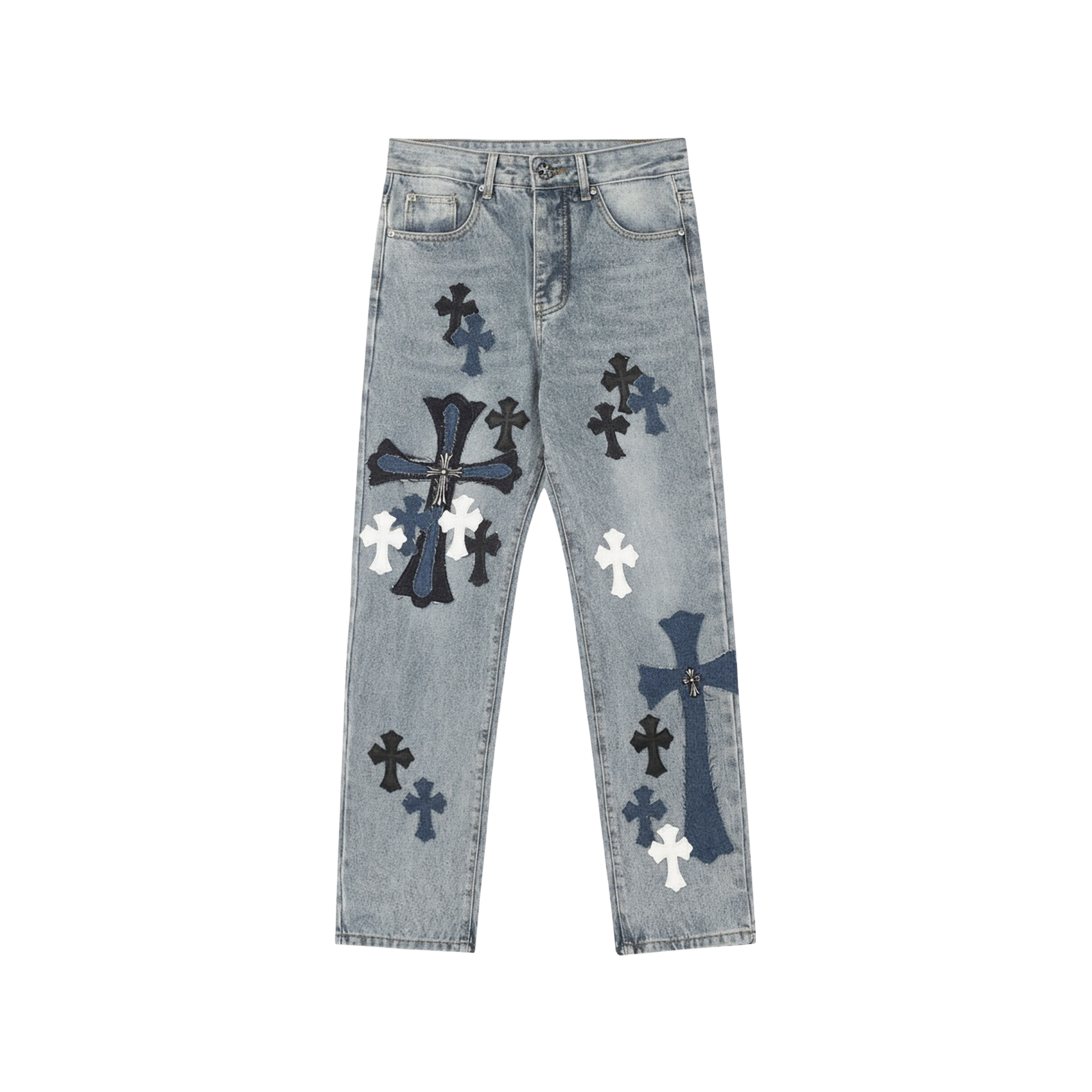 CROSS PATCH JEANS « BLUE WHITE »