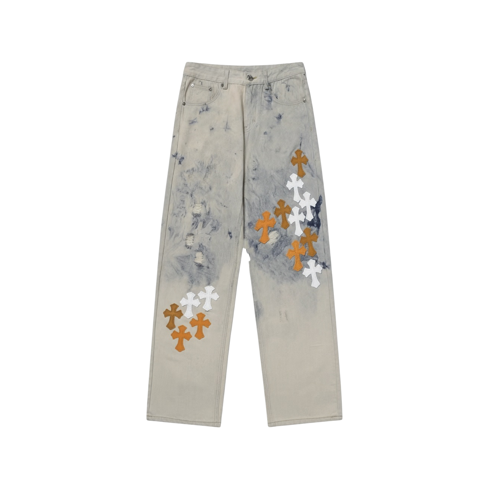 CROSS PATCH JEANS « ORANGE »