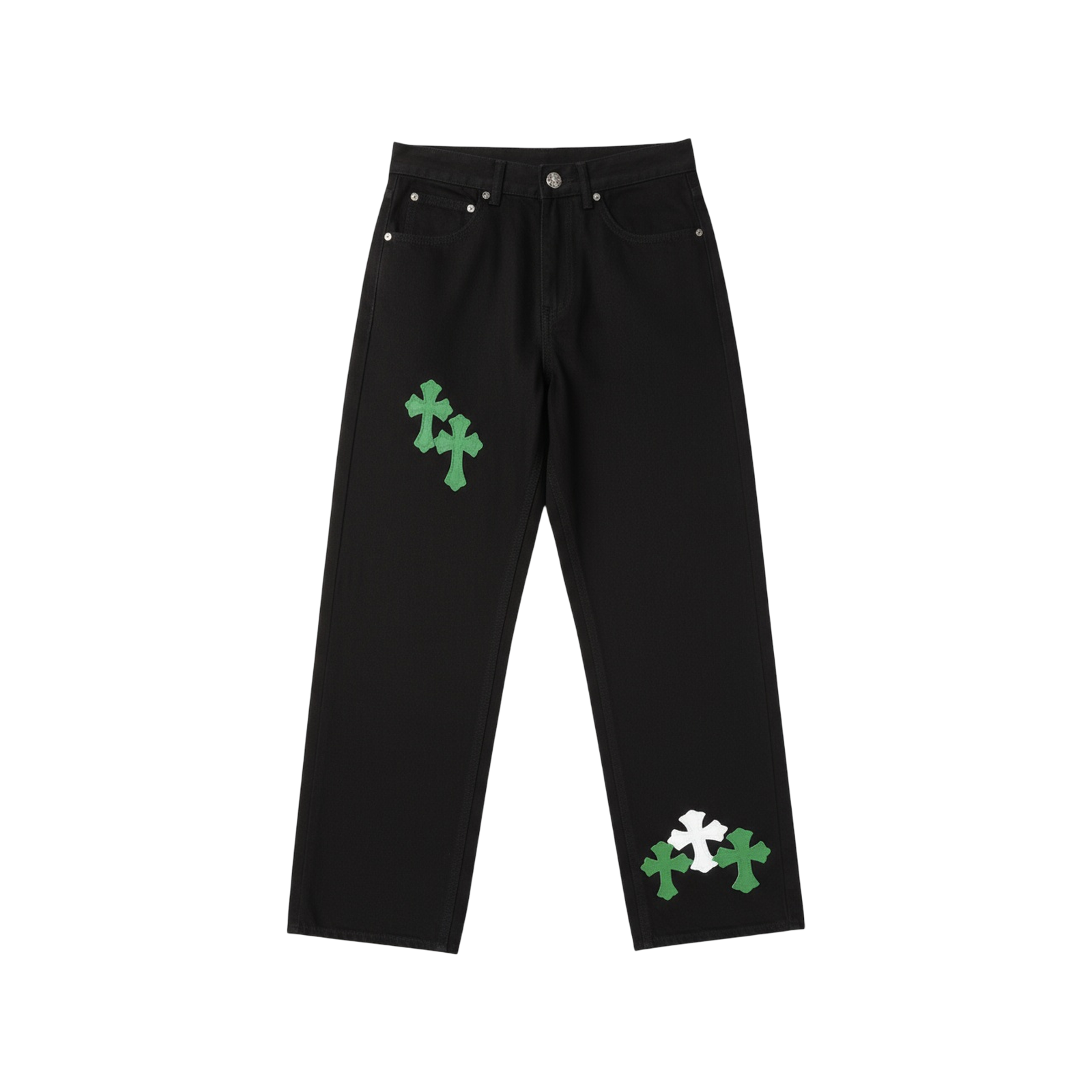CROSS PATCH JEANS « BLACK GREEN »