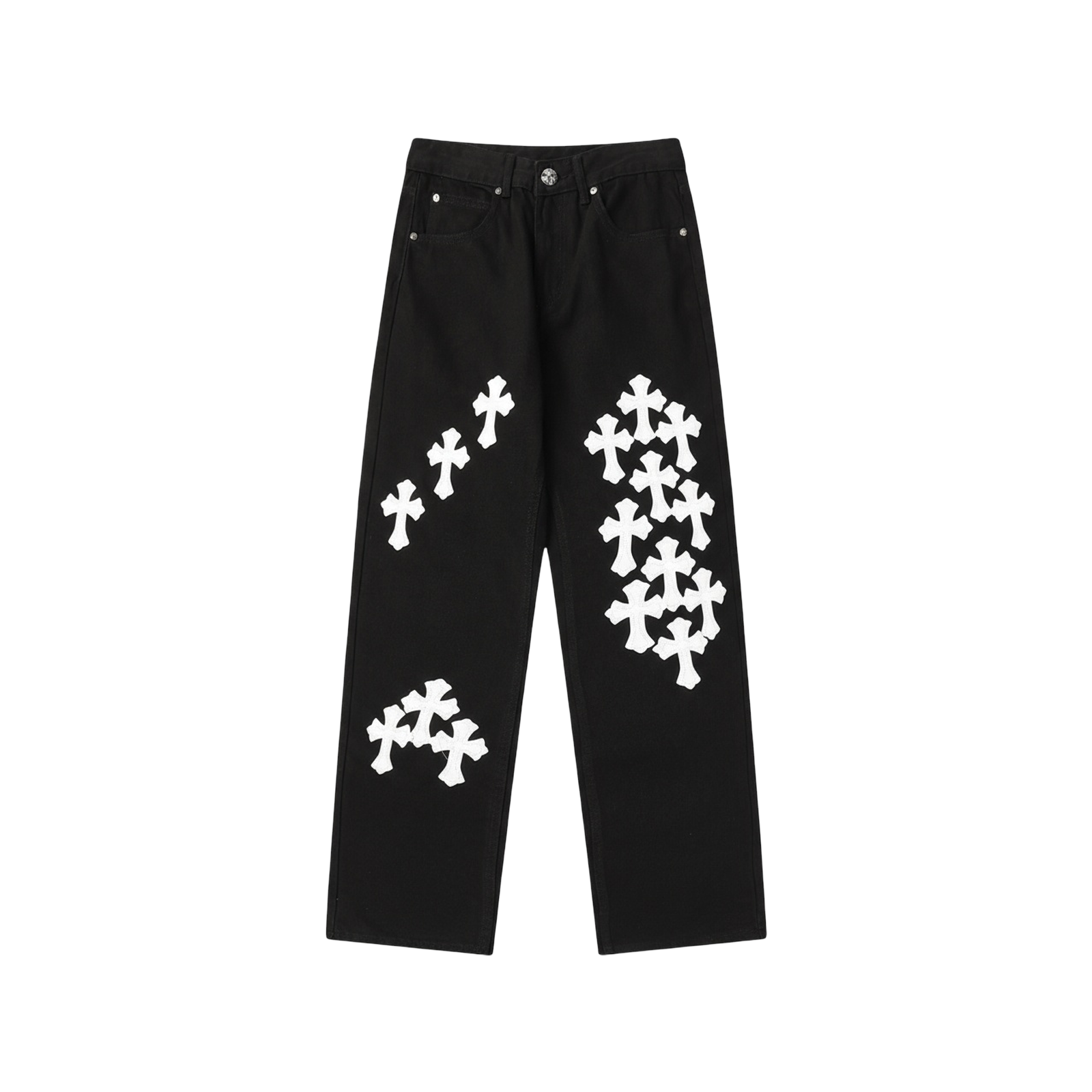 CROSS PATCH JEANS « BLACK WHITE »
