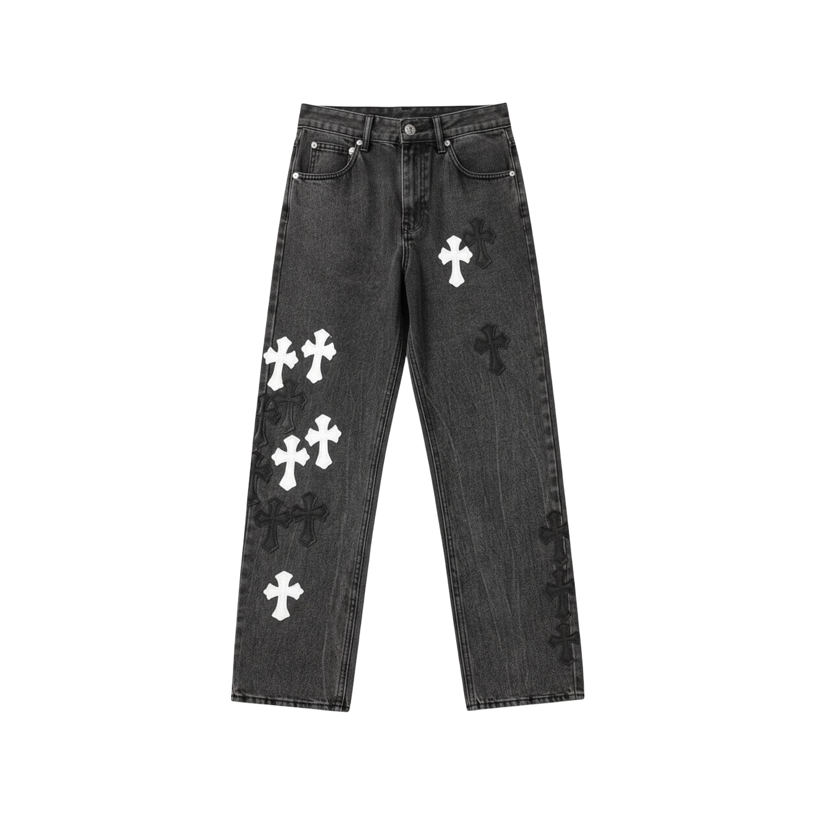 CROSS PATCH JEANS « GREY WHITE »