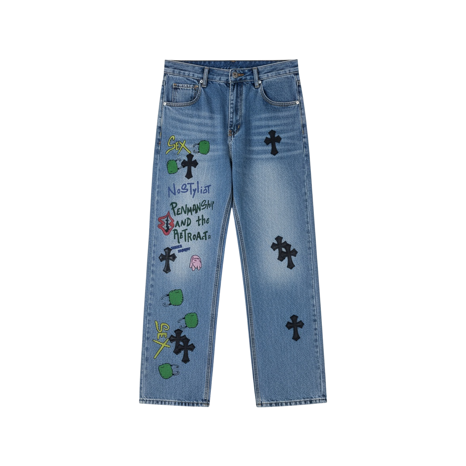 CROSS PATCH JEANS « BLACK »