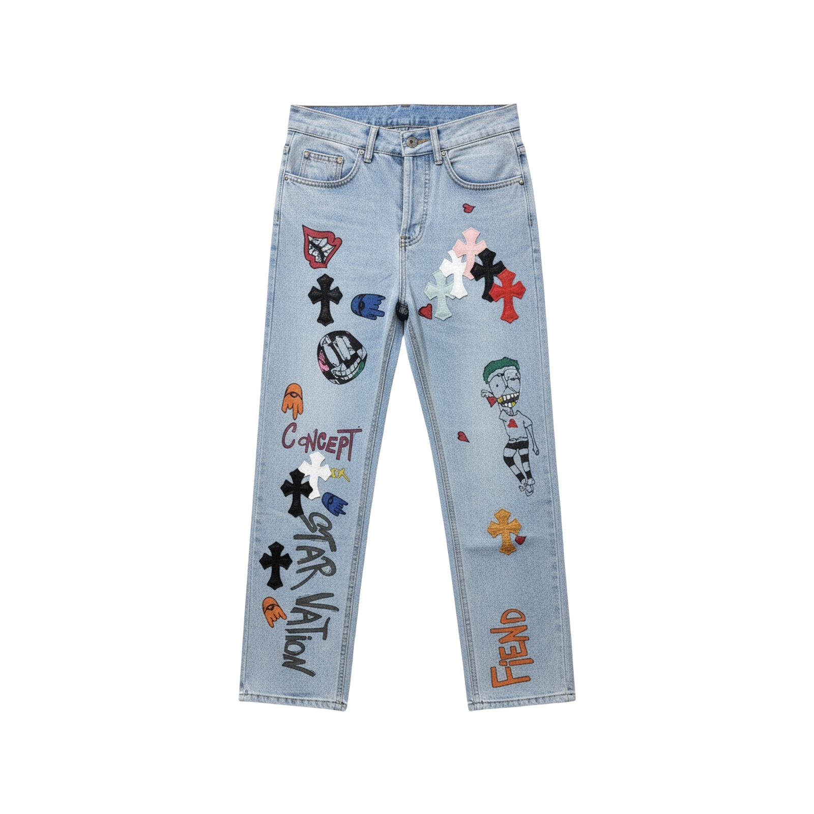 CROSS PATCH JEANS « MULTI »