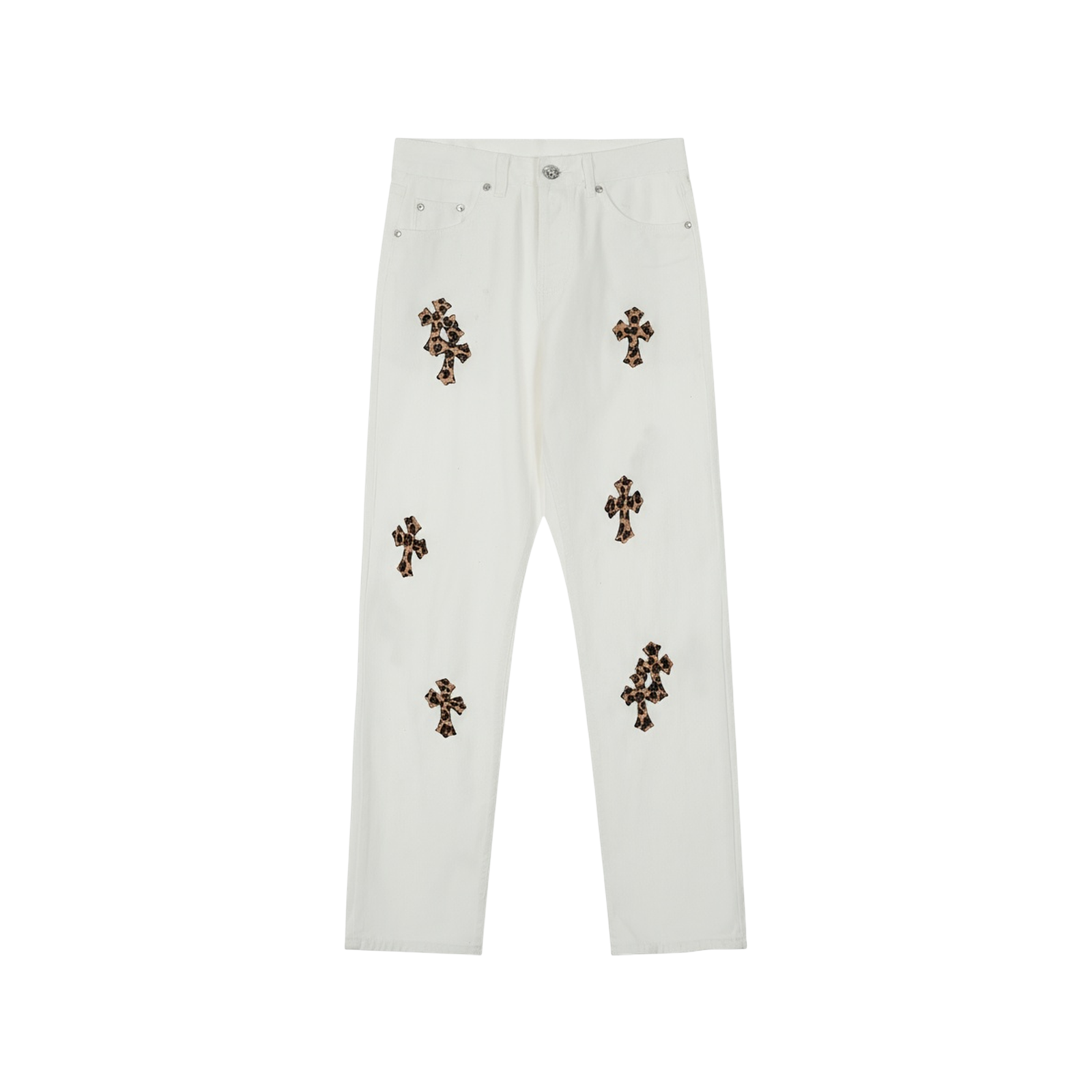 CROSS PATCH JEANS « LEOPARD »