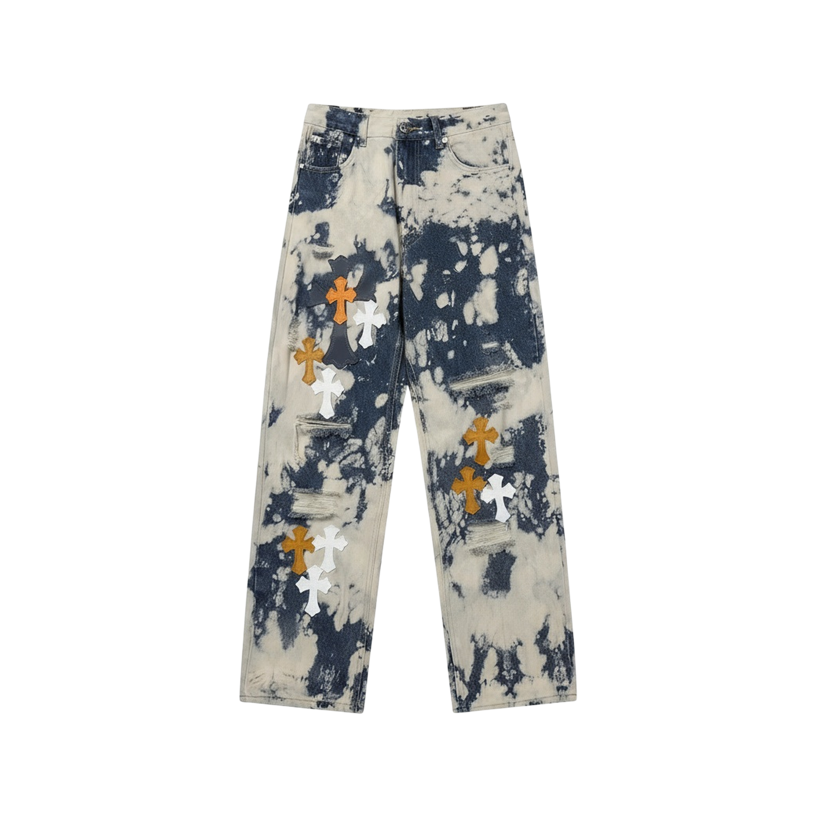 CROSS PATCH JEANS « ORANGE »