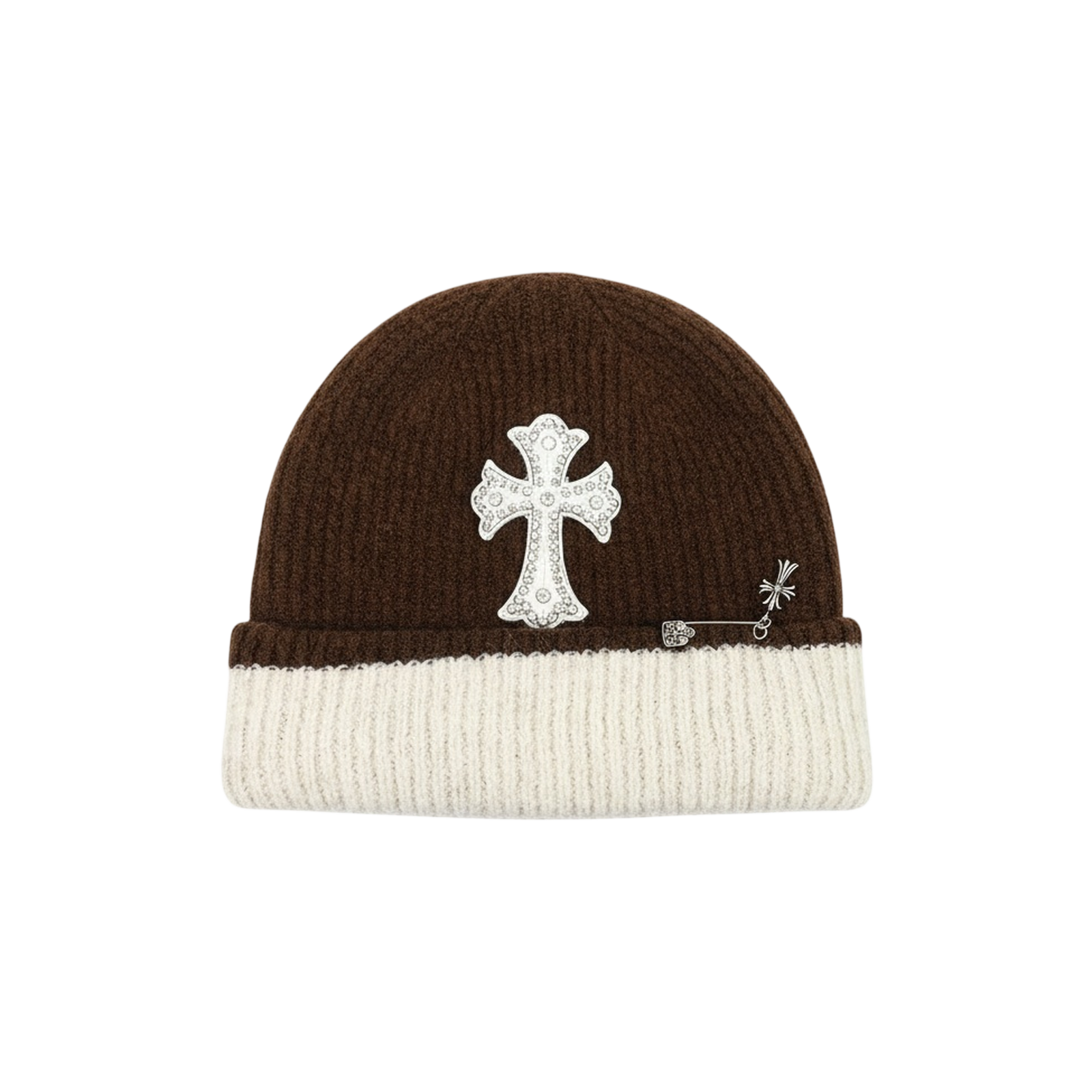 BONNET LOGO « BROWN WHITE »