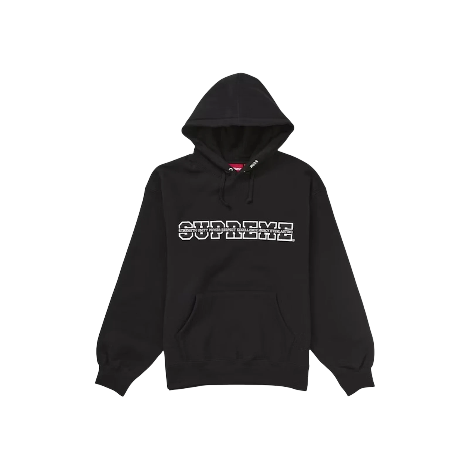 COLLEGIATE ACRONYM HOODED « BLACK »