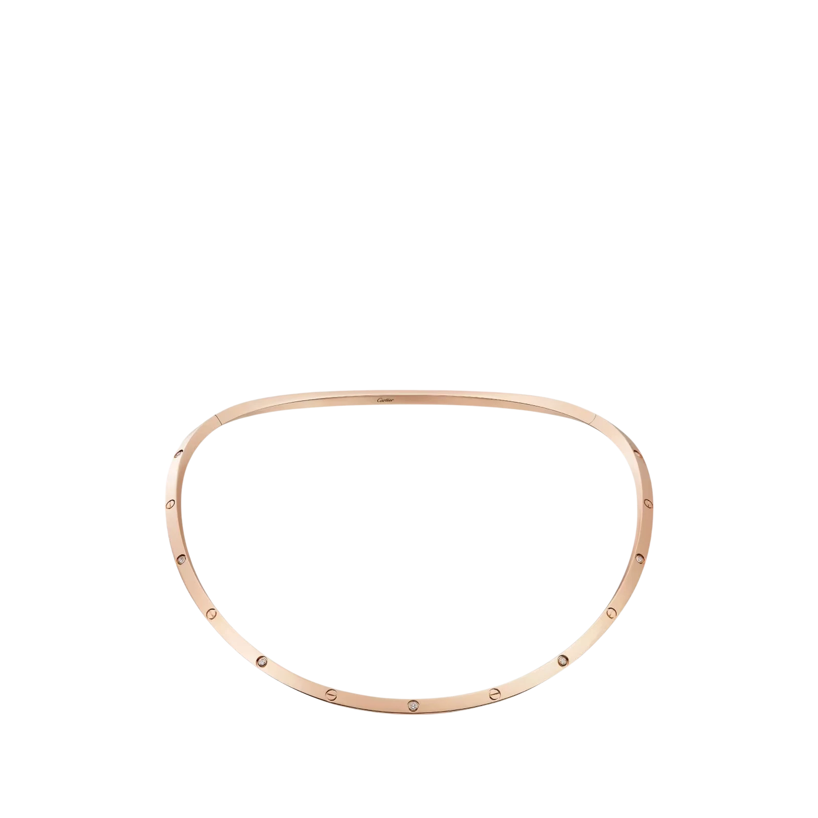 COLLIER TORQUE LOVE 10 DIAMANTS