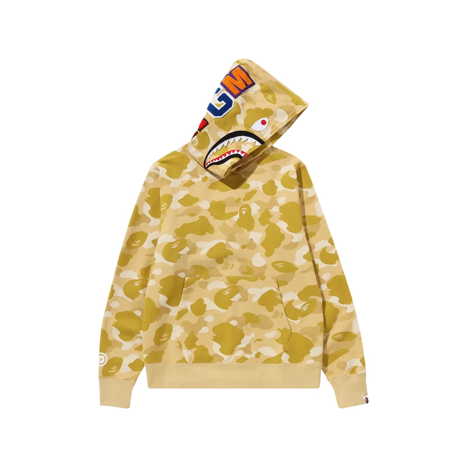 COLOR CAMO SHARK PULLOVER HOODIE « YELLOW »