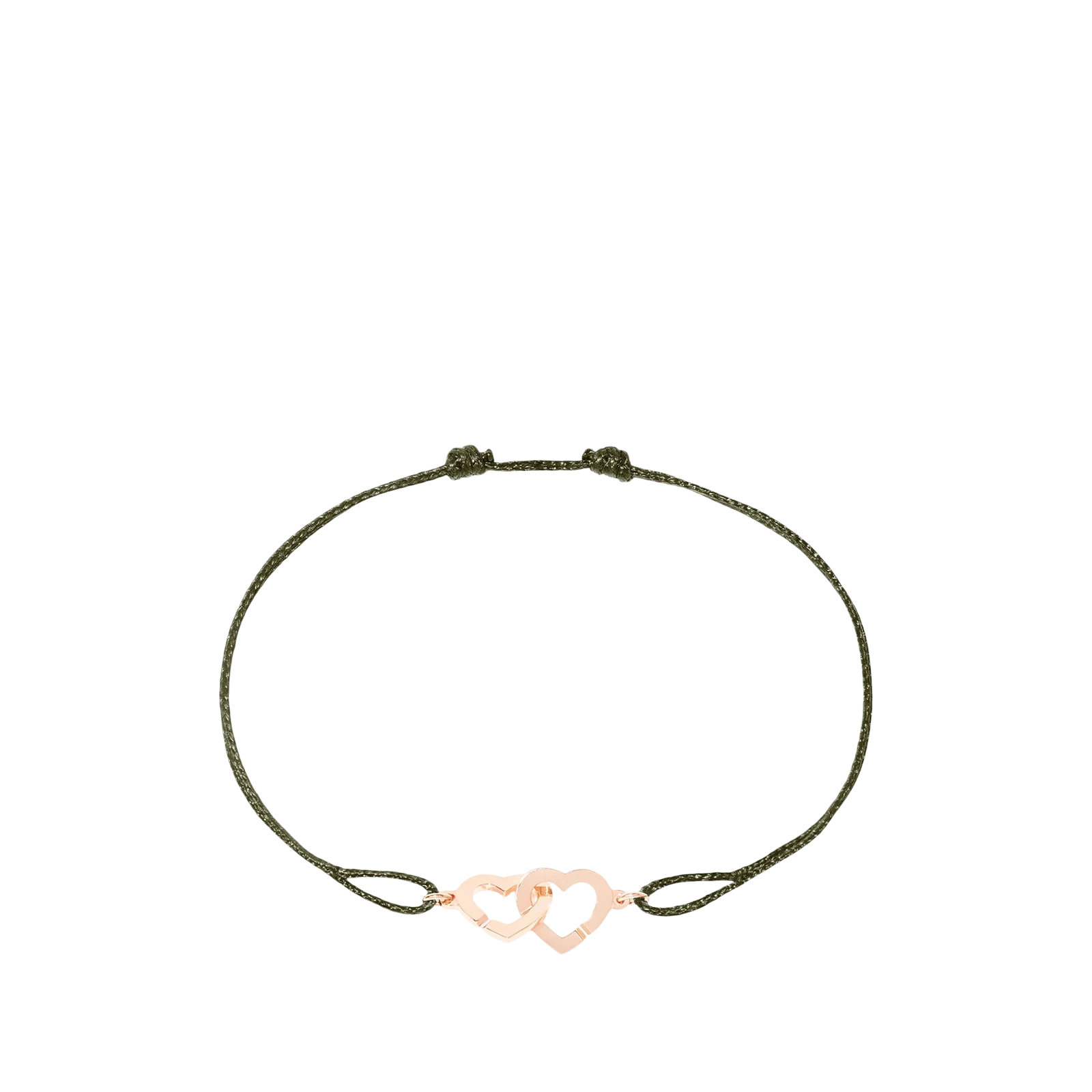 CORDON DOUBLE CŒUR « KHAKI »