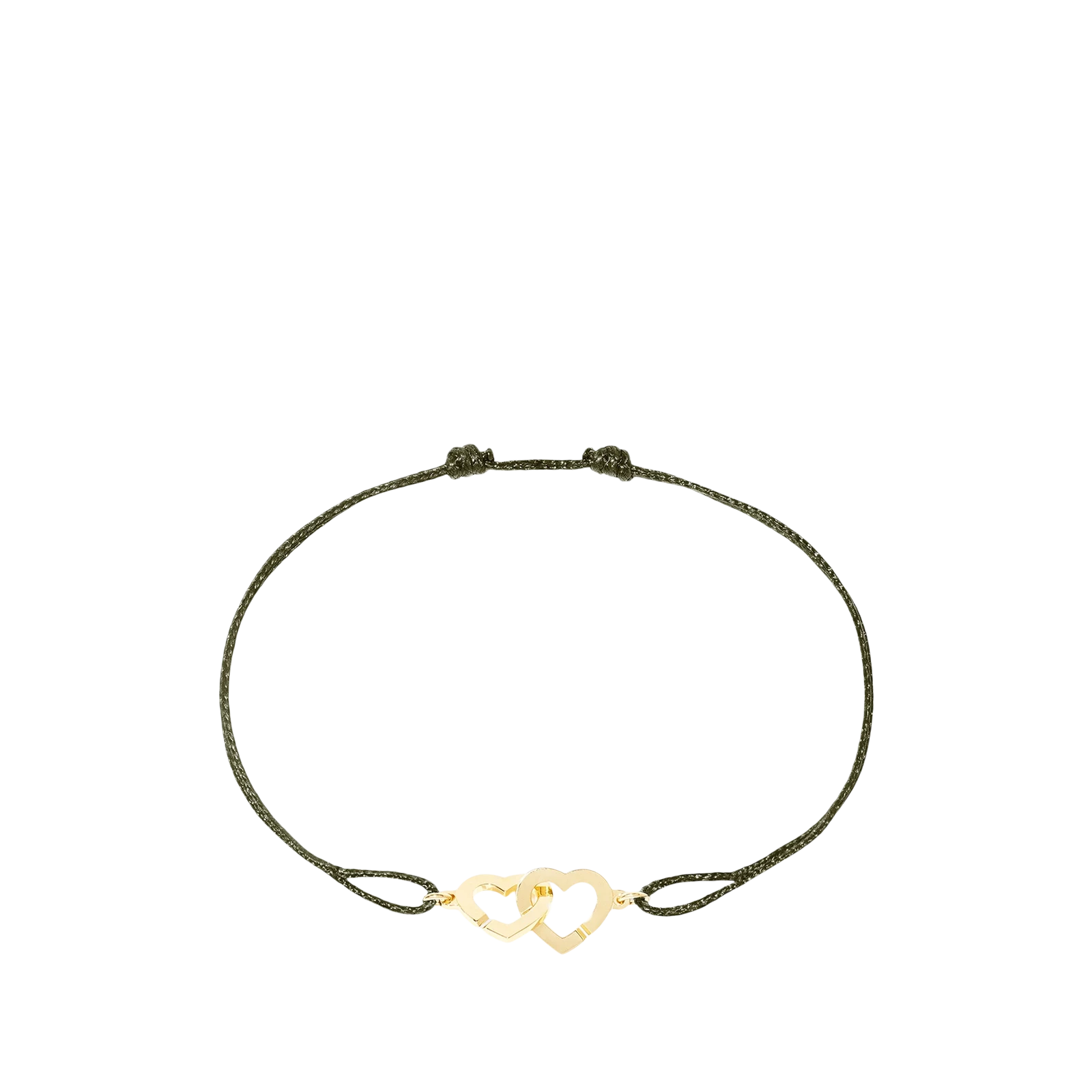 CORDON DOUBLE CŒUR « KHAKI »