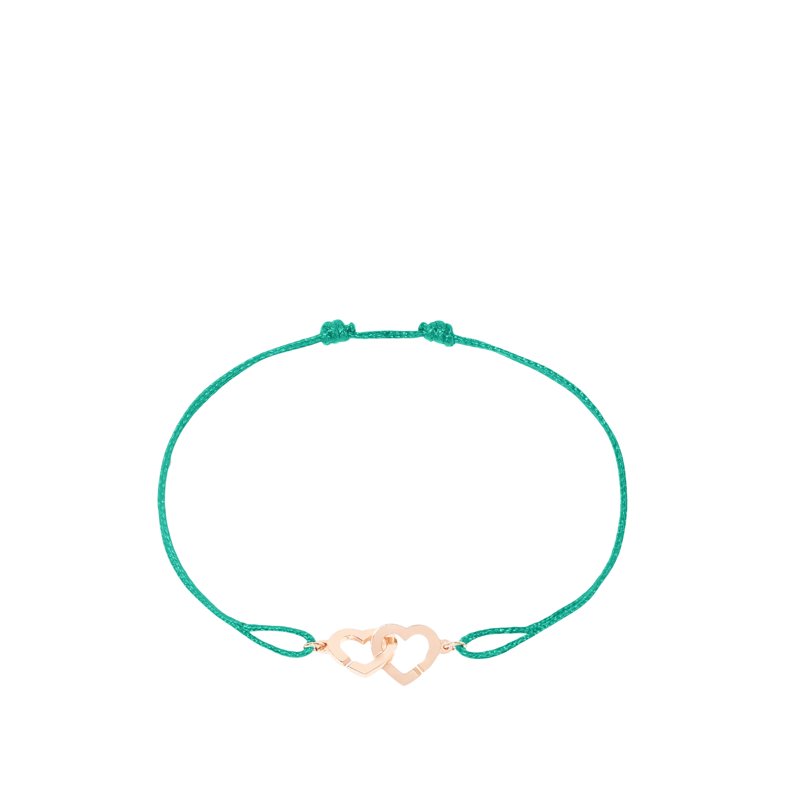 CORDON DOUBLE CŒUR « TURQUOISE »