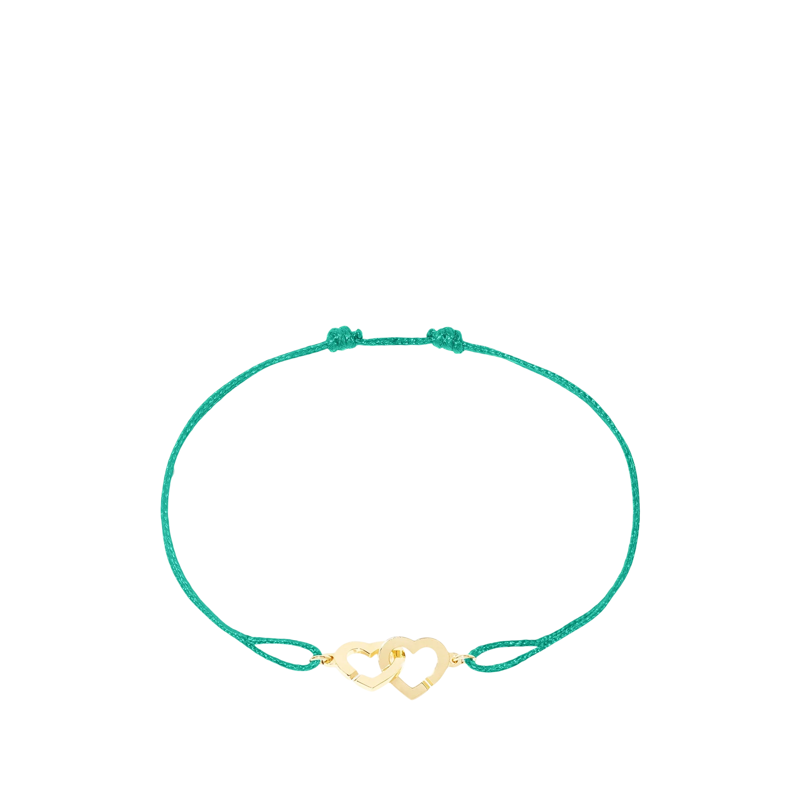 CORDON DOUBLE CŒUR « TURQUOISE »