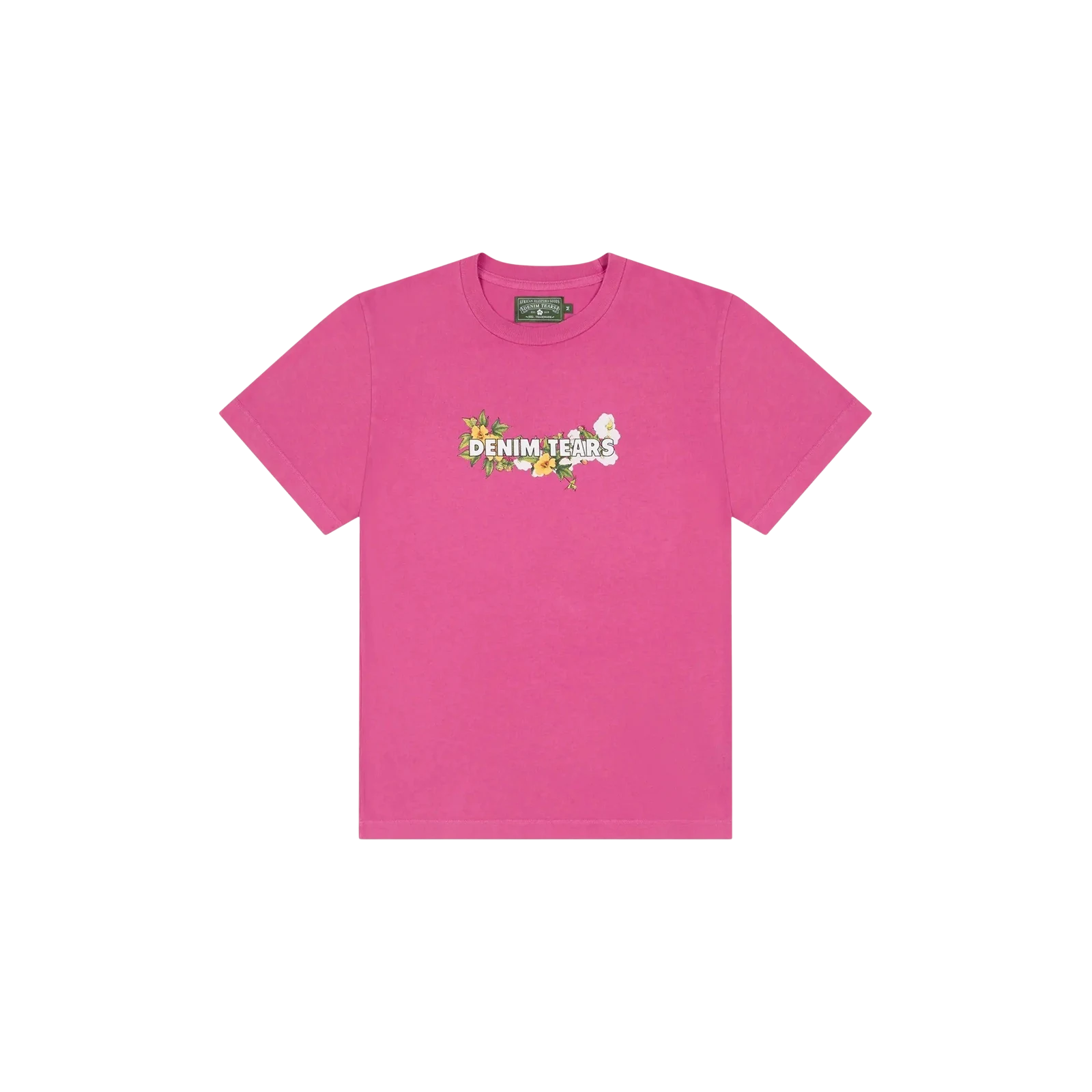COTTON FLORAL LOGO TEE « PINK »