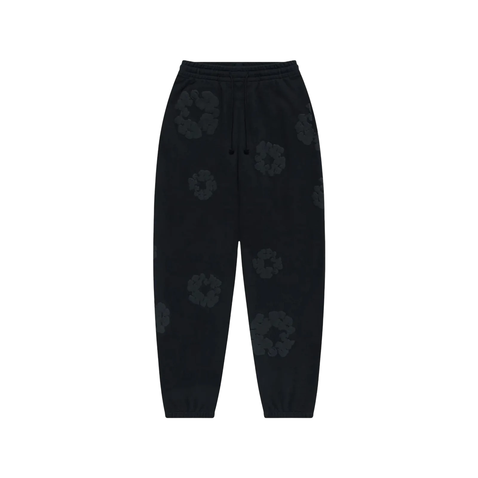 COTTON WREATH SWEATPANTS « BLACK MONOCHROME »