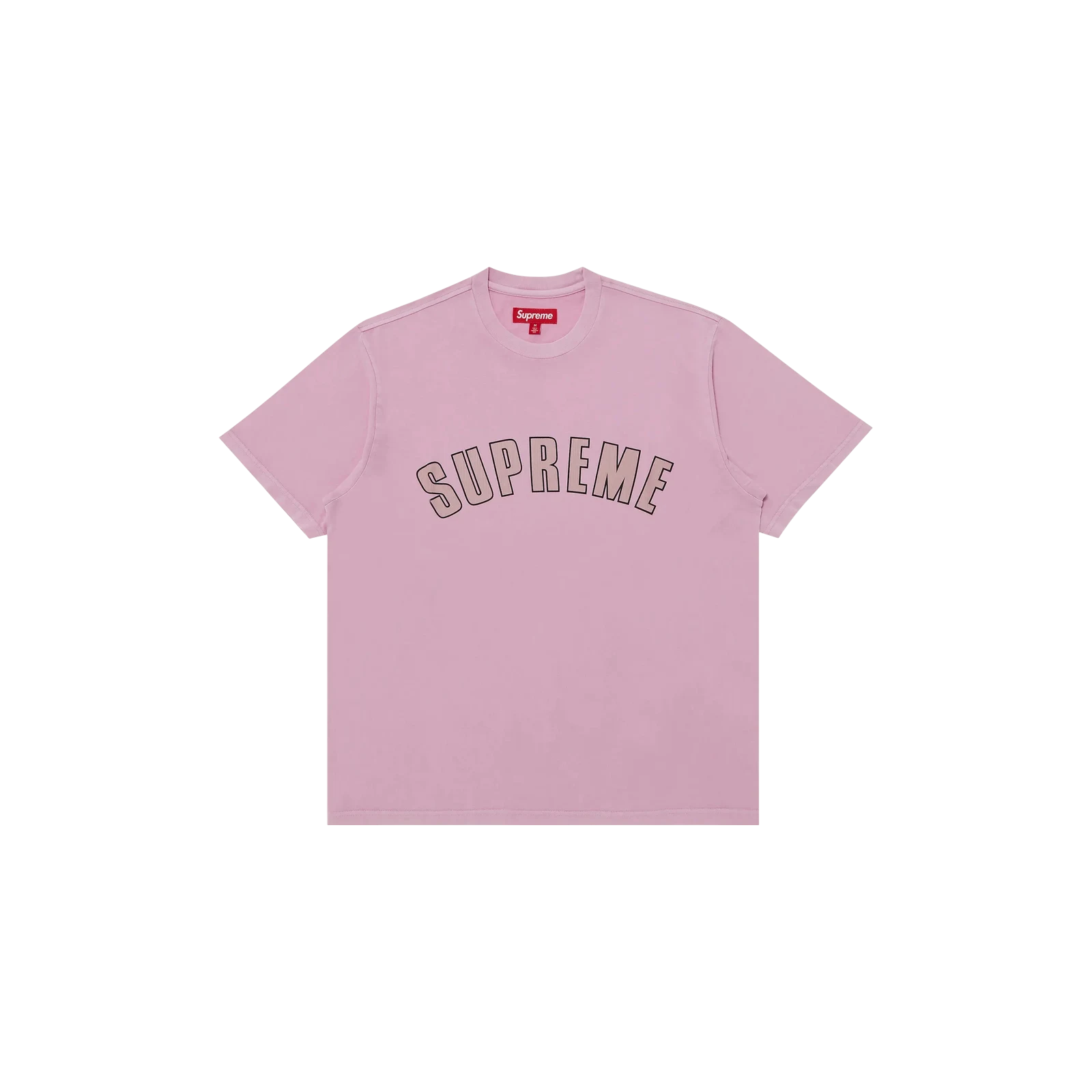 CRACKED ARC SHORT-SLEEVE TOP « PINK »