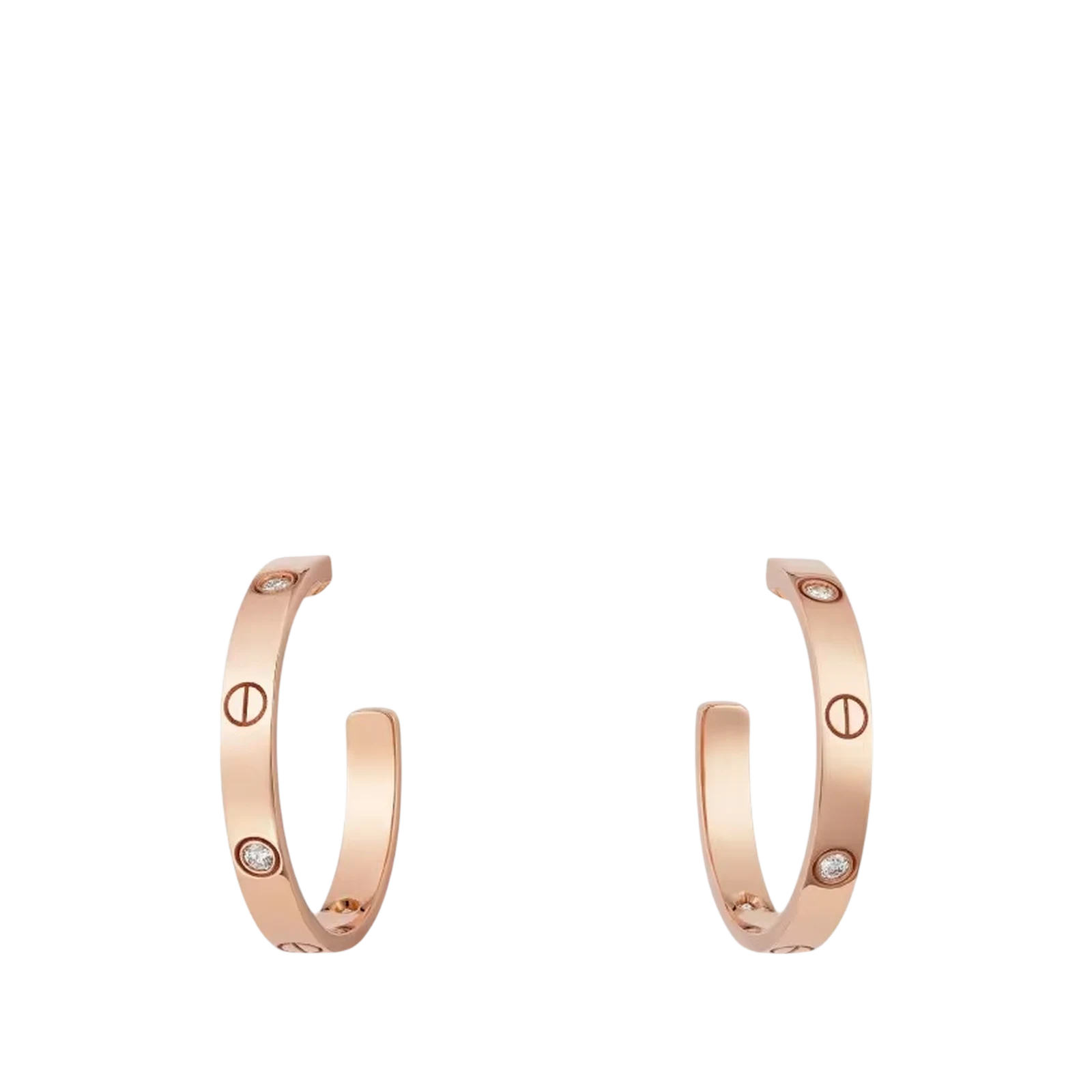CRÉOLES LOVE MOYEN 6 DIAMANTS