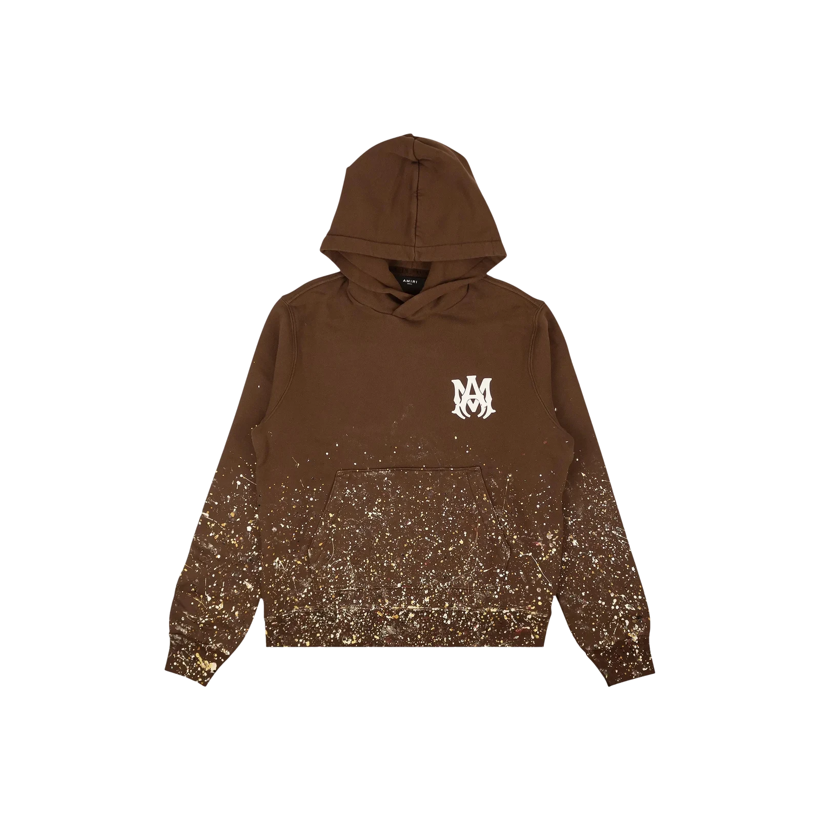 CRYSTAL PAINTER HOODED SWEATSHIRT « BROWN »