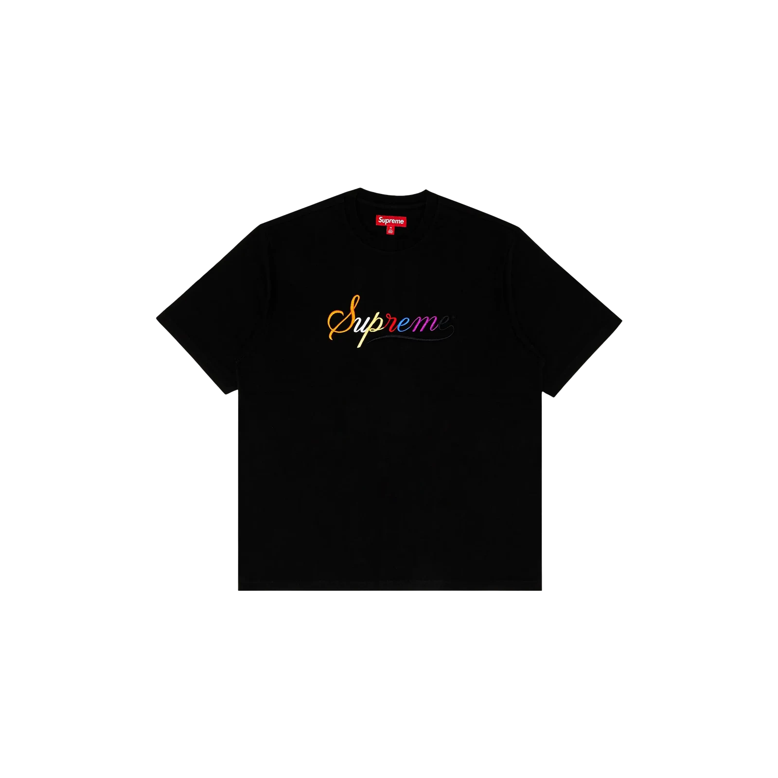 CURSIVE SHORT-SLEEVE TOP « BLACK »