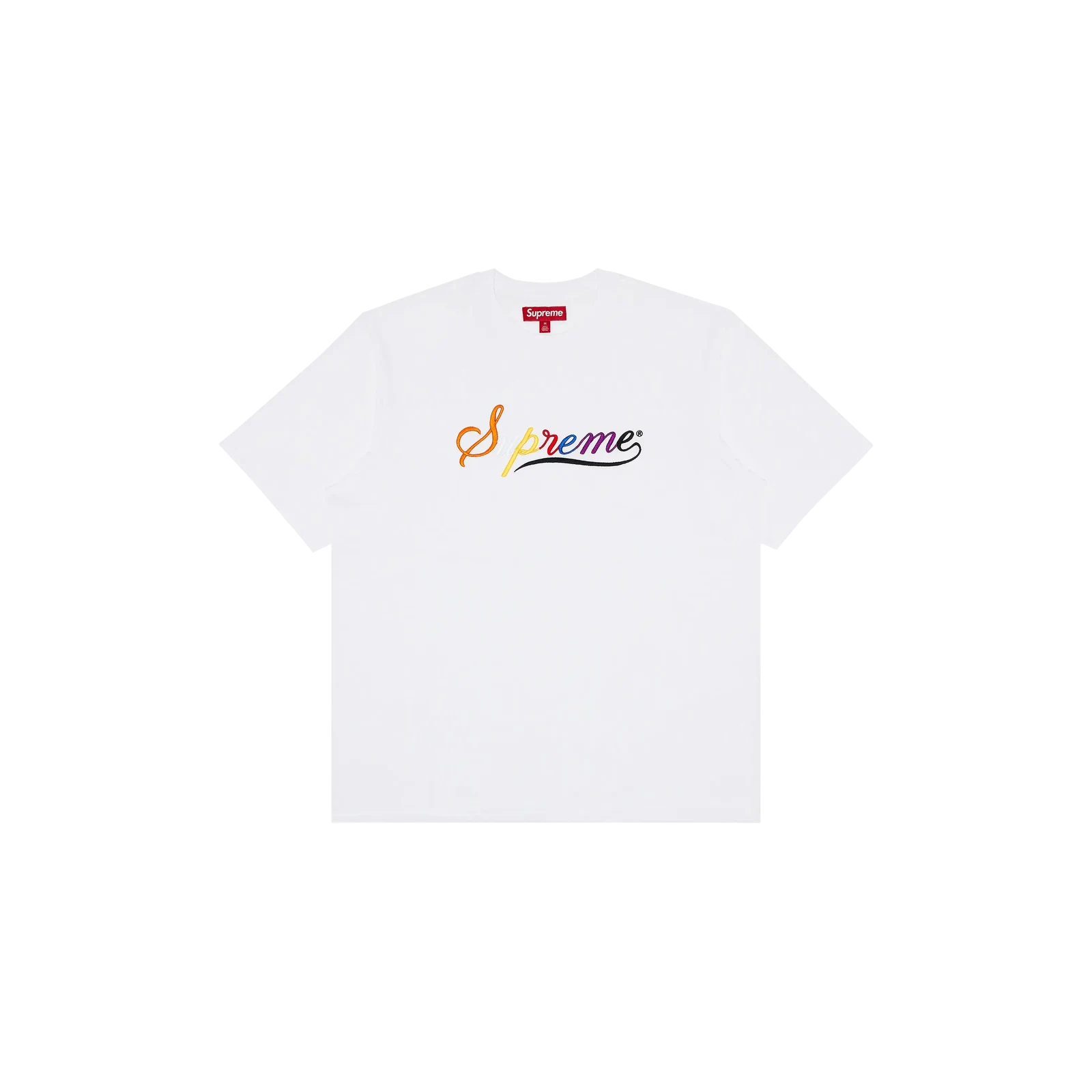 CURSIVE SHORT-SLEEVE TOP « WHITE »
