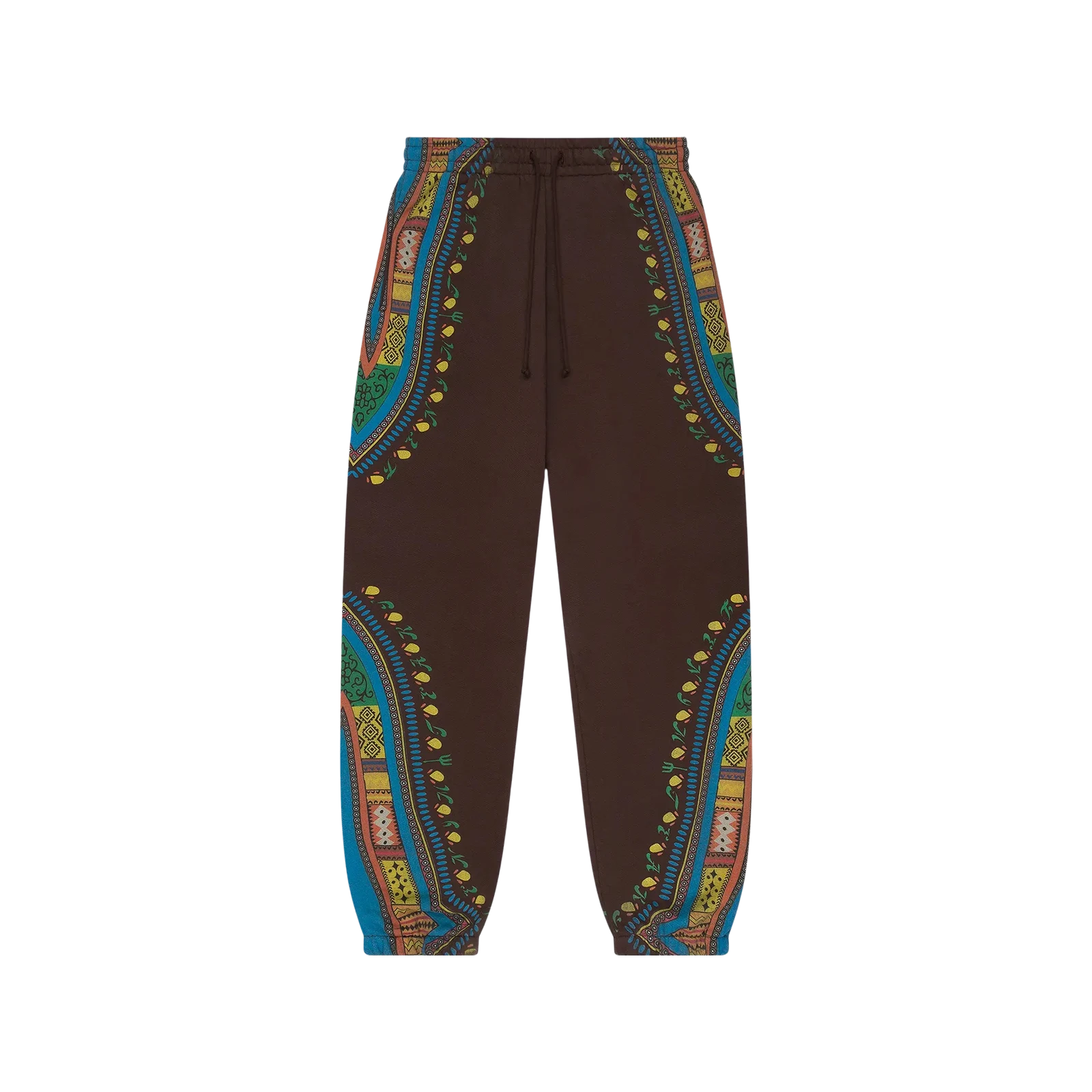 DASHIKI TROMPE L’OEIL SWEATPANTS « BROWN »