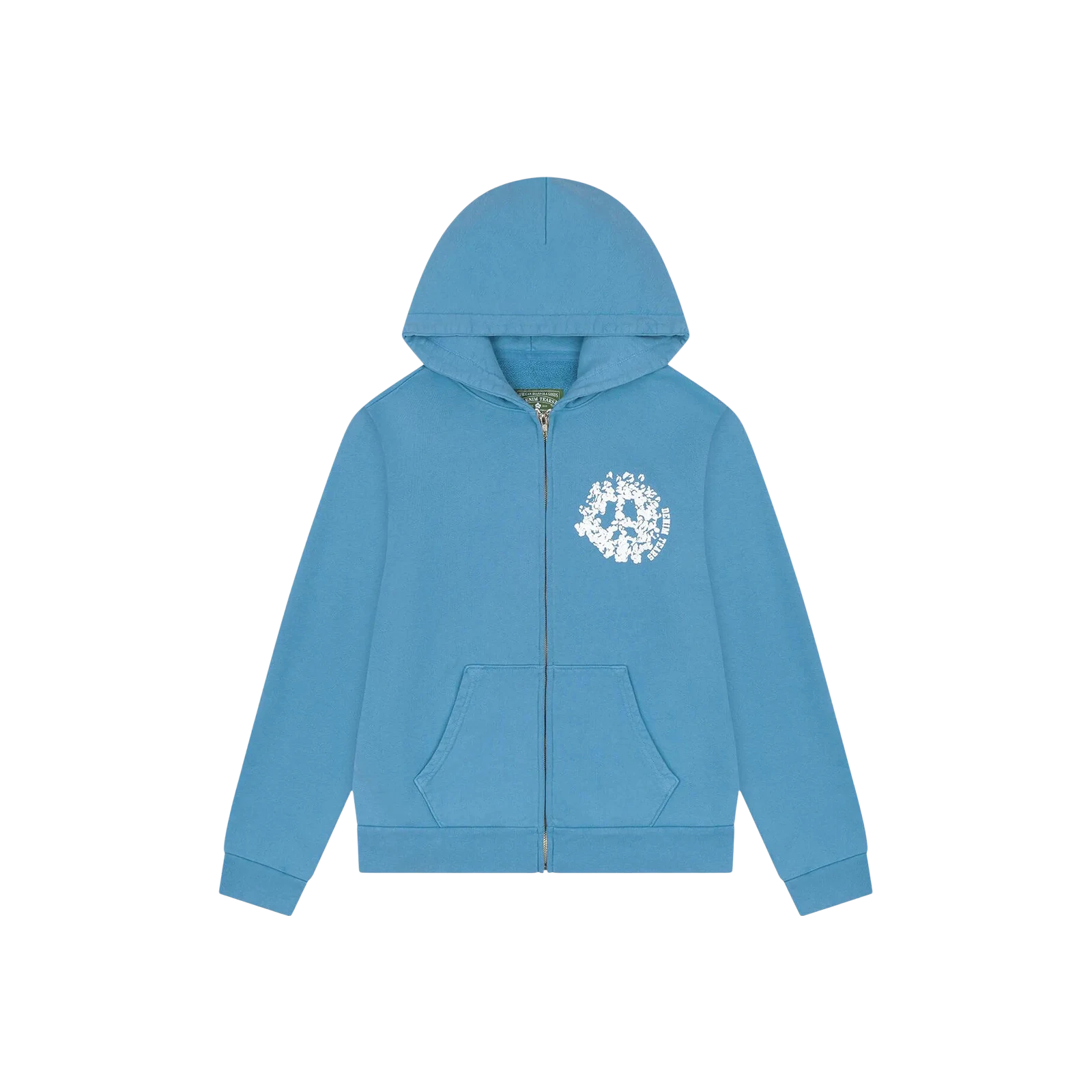 DENIM UNIVERSITY ZIP HOODIE « LIGHT BLUE »