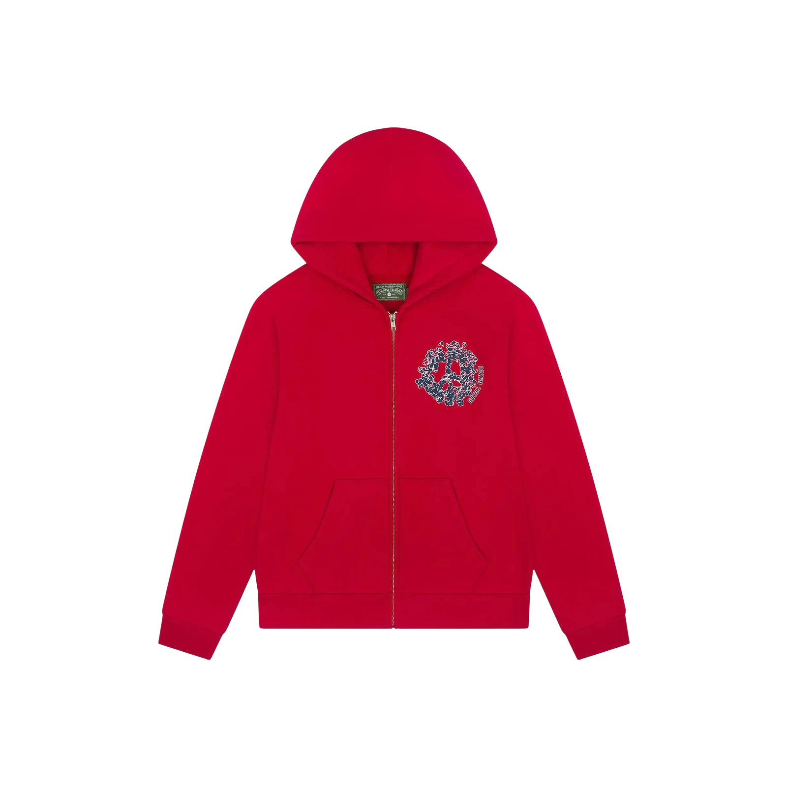 DENIM UNIVERSITY ZIP HOODIE « RED »