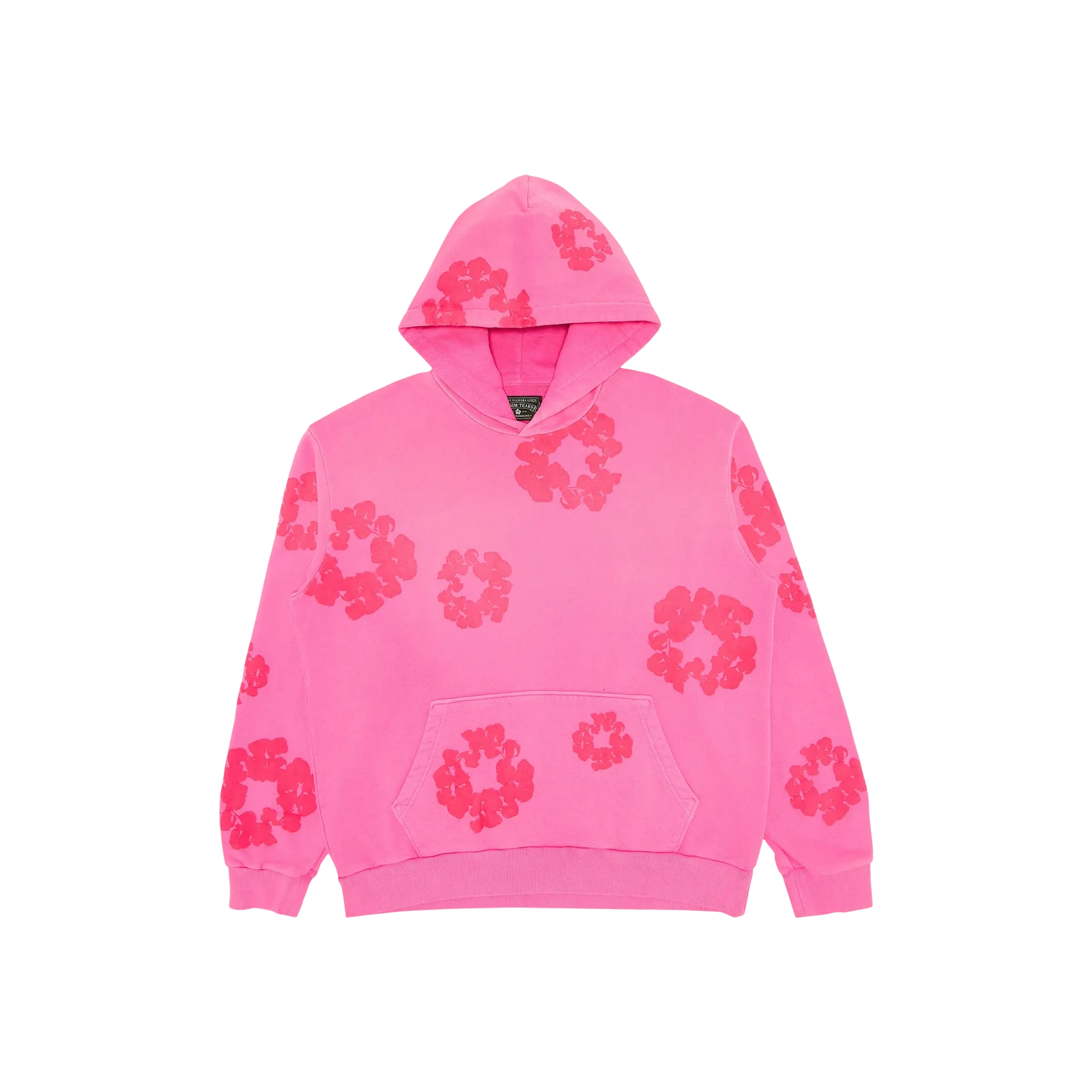 MONO COTTON WREATH HOODIE « PINK »