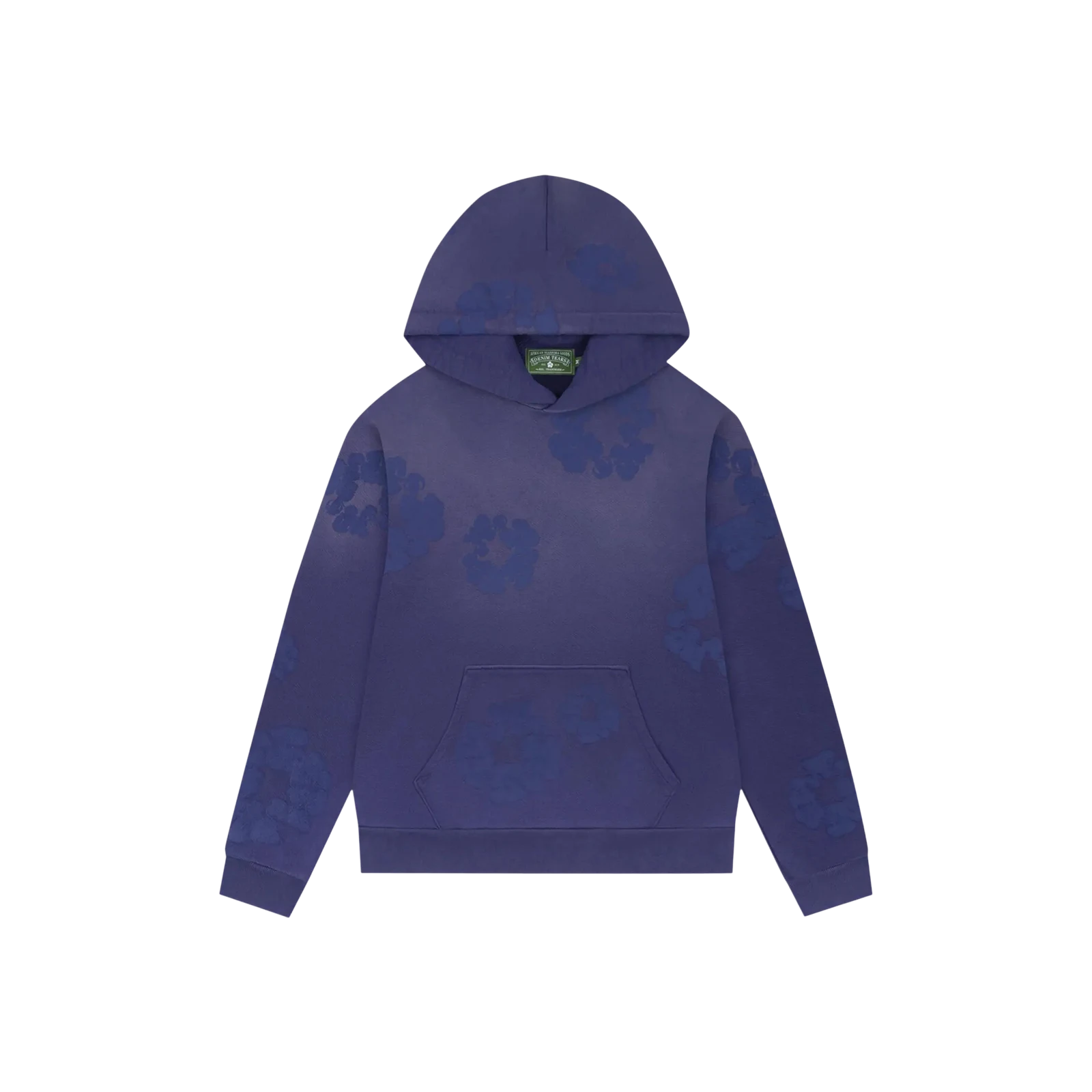 MONO COTTON WREATH HOODIE « WASHED BLUE »