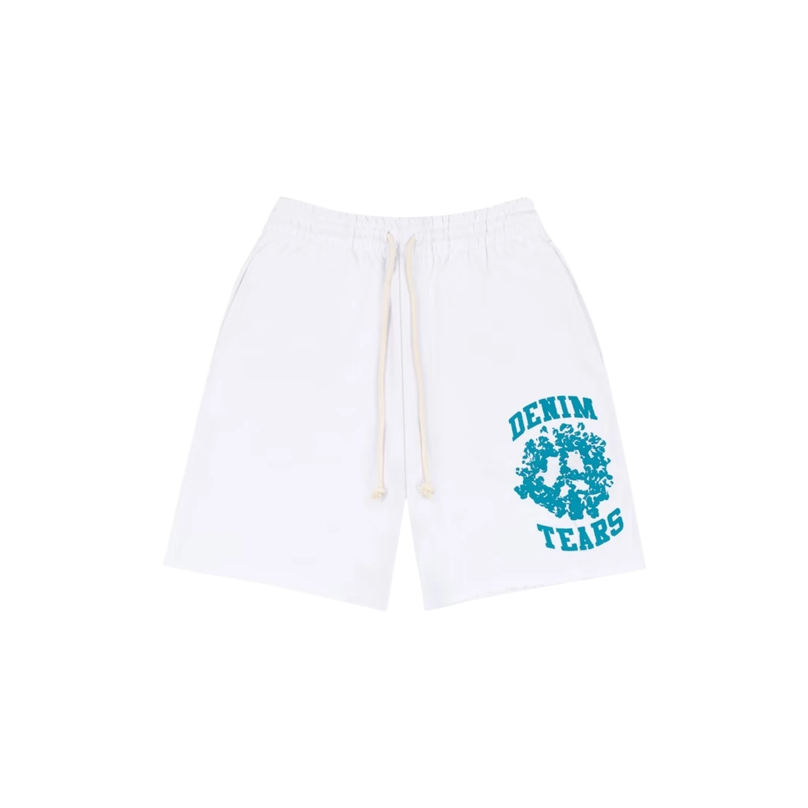 DENIM UNIVERSITY SWEAT SHORTS « WHITE »