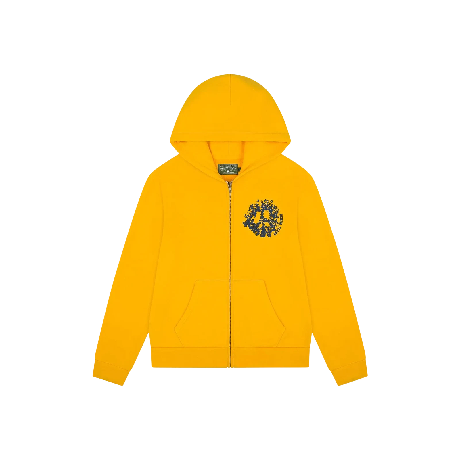 DENIM UNIVERSITY ZIP HOODIE « YELLOW »
