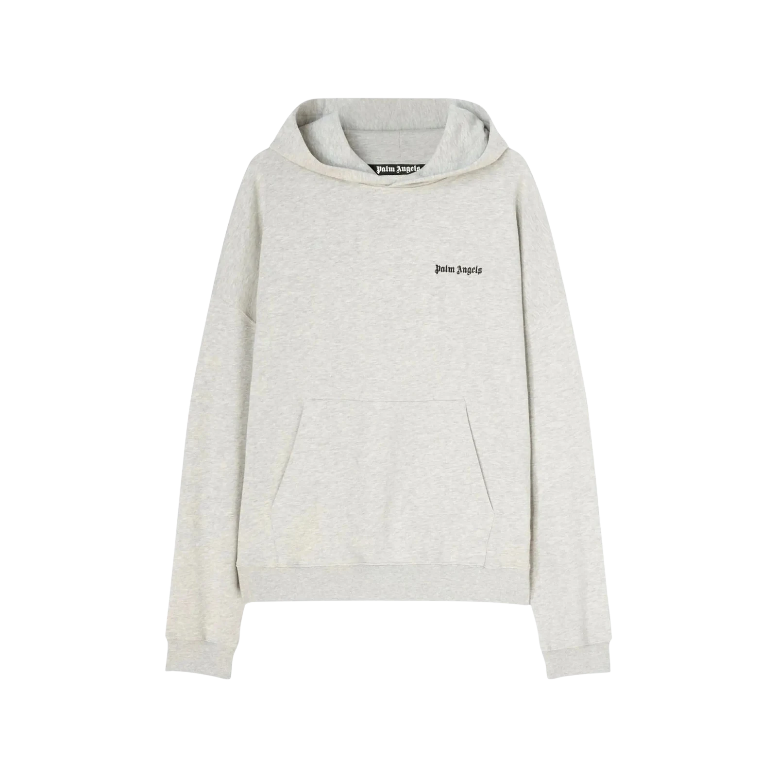 EMBROIDERED LOGO HOODIE « MELANGE GREY »