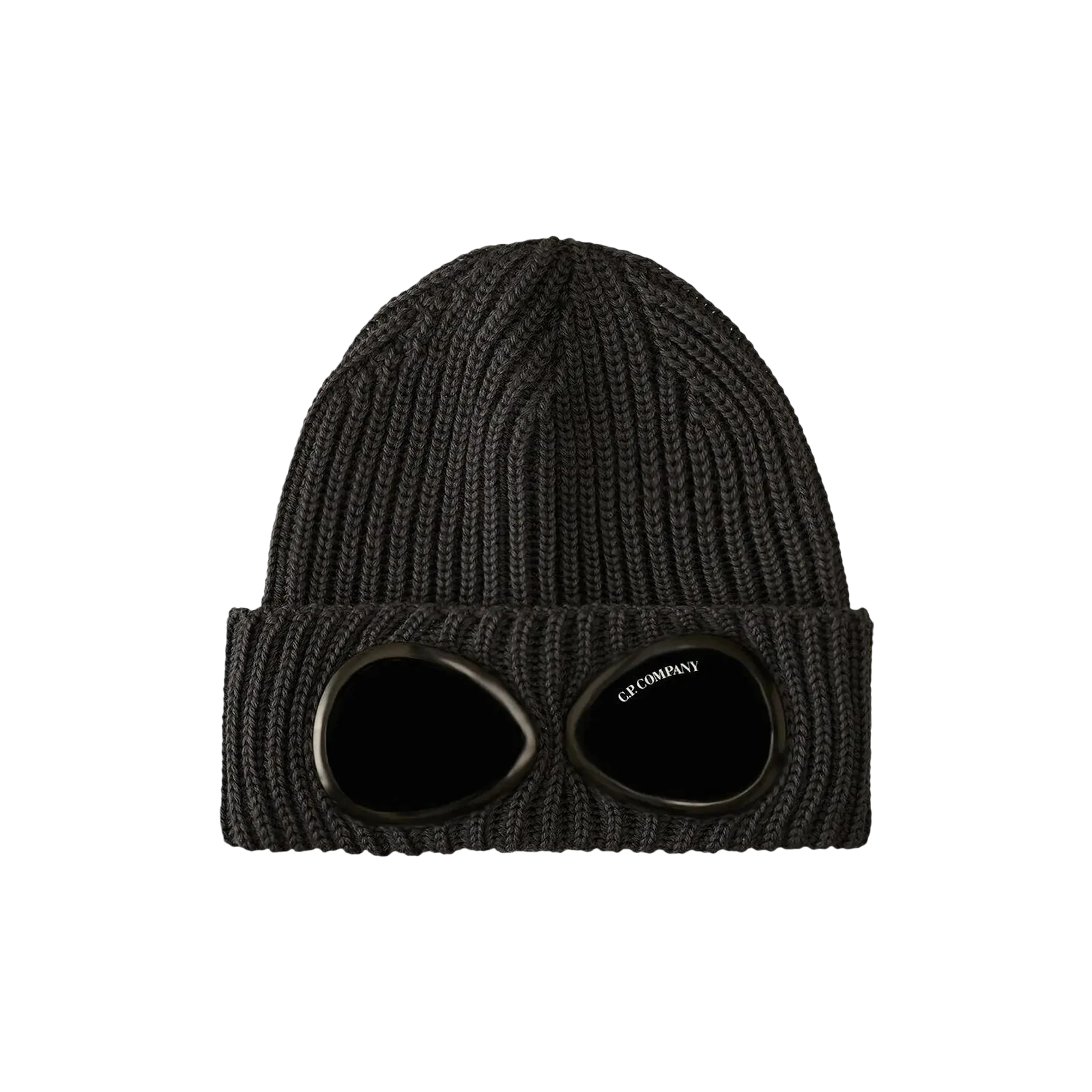 EXTRA FINE MERINO WOOL GOGGLE BEANIE « EBONY »