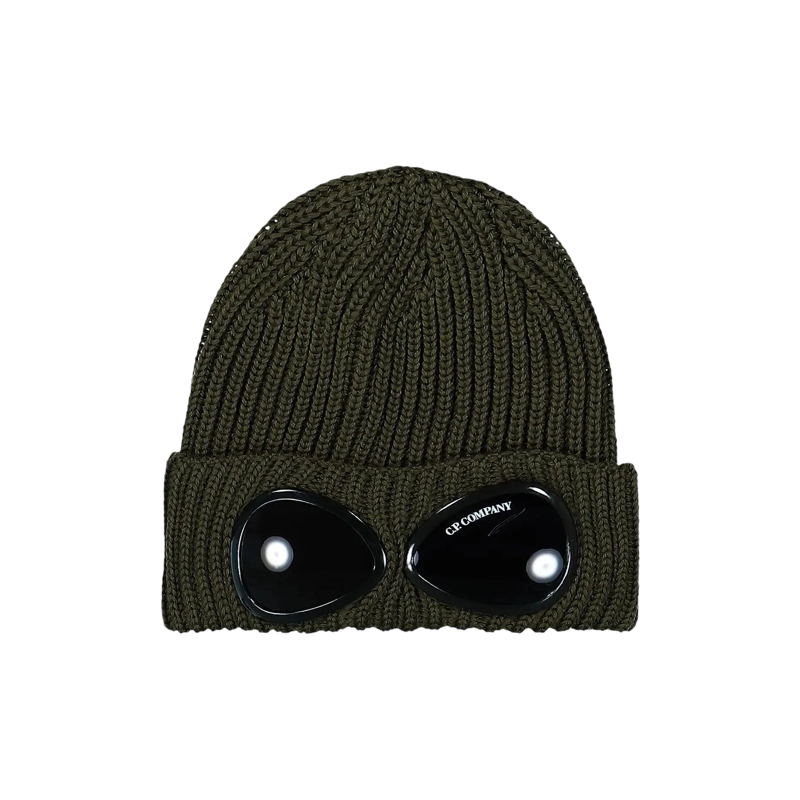 EXTRA FINE MERINO WOOL GOGGLE BEANIE « IVY GREEN »