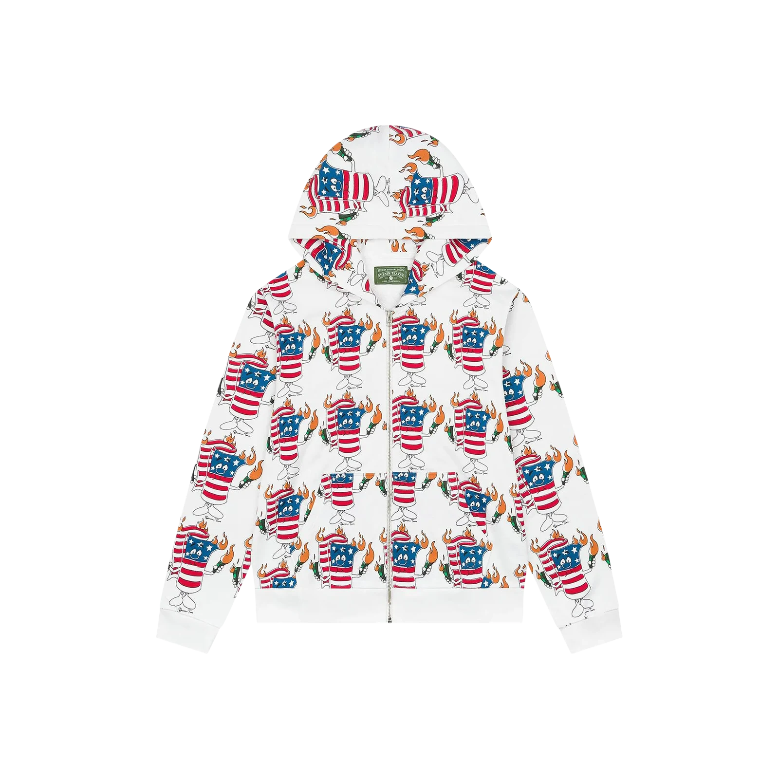 FIRECRACKER ZIP HOODIE « WHITE »