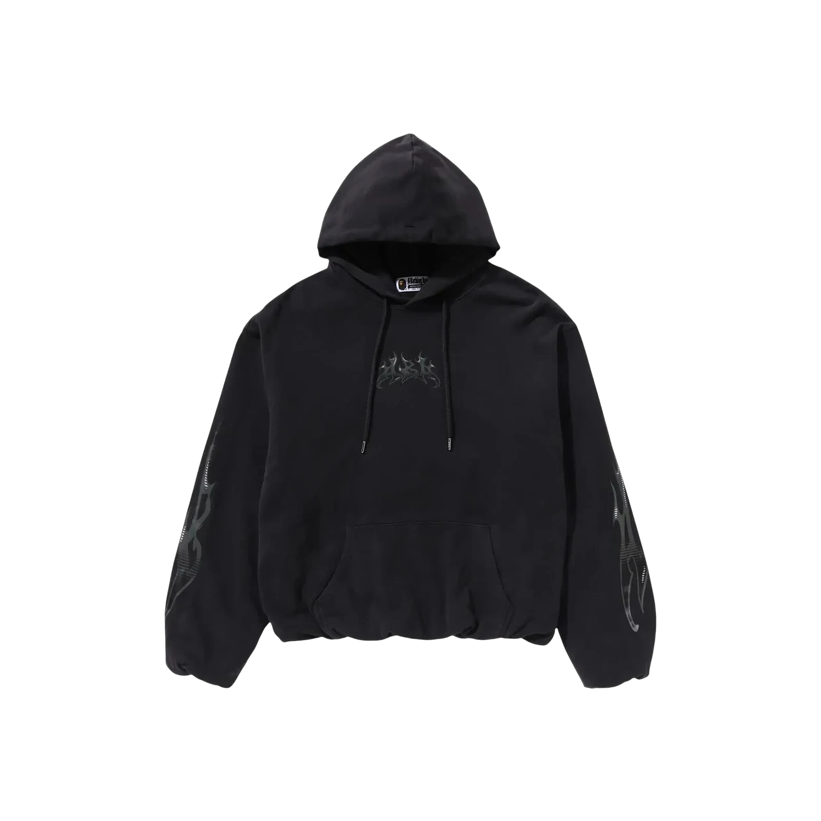 FLAME GARMENT DYED PULLOVER HOODIE « BLACK »
