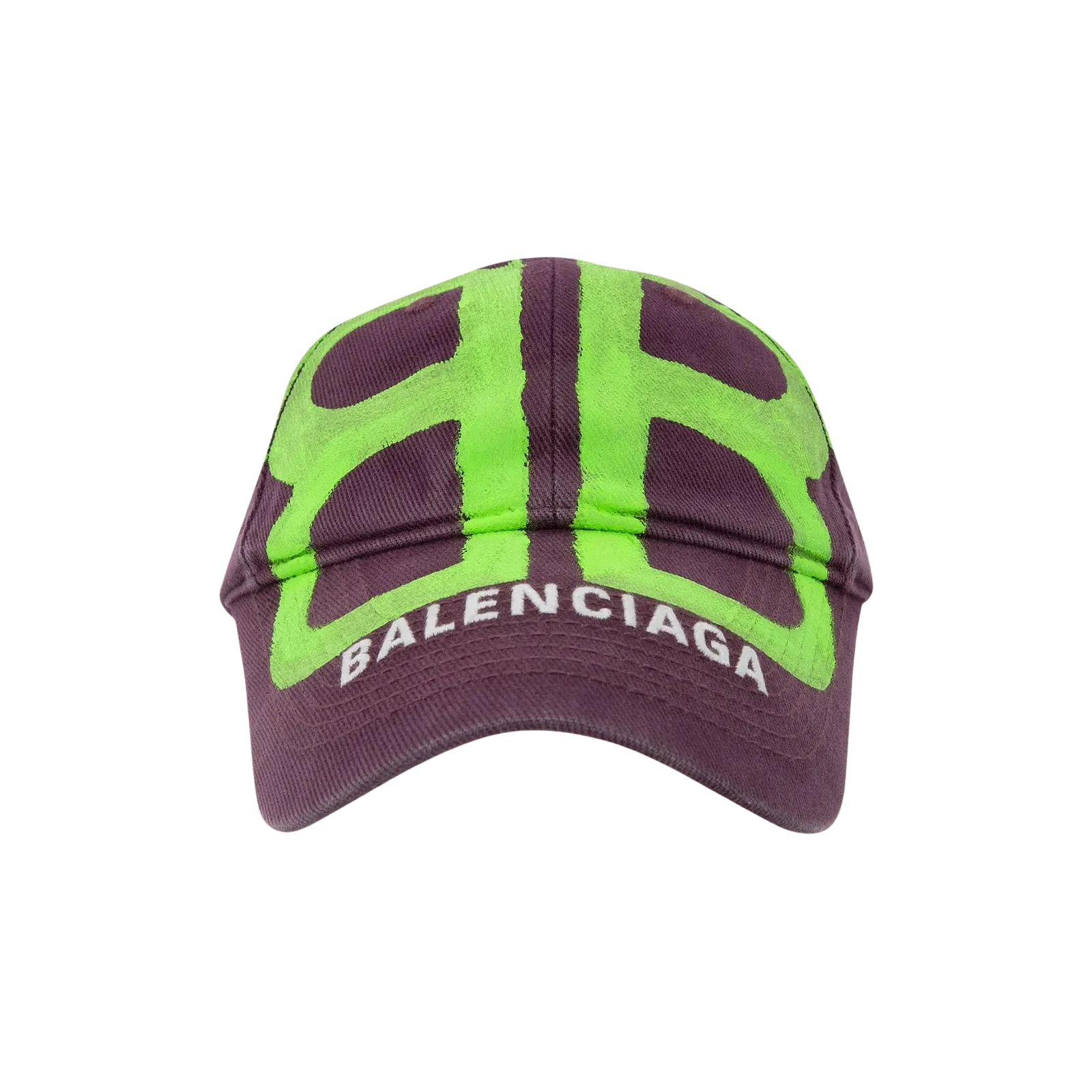 BB SPRAYED CAP « GRAPE/FLUO GREEN »
