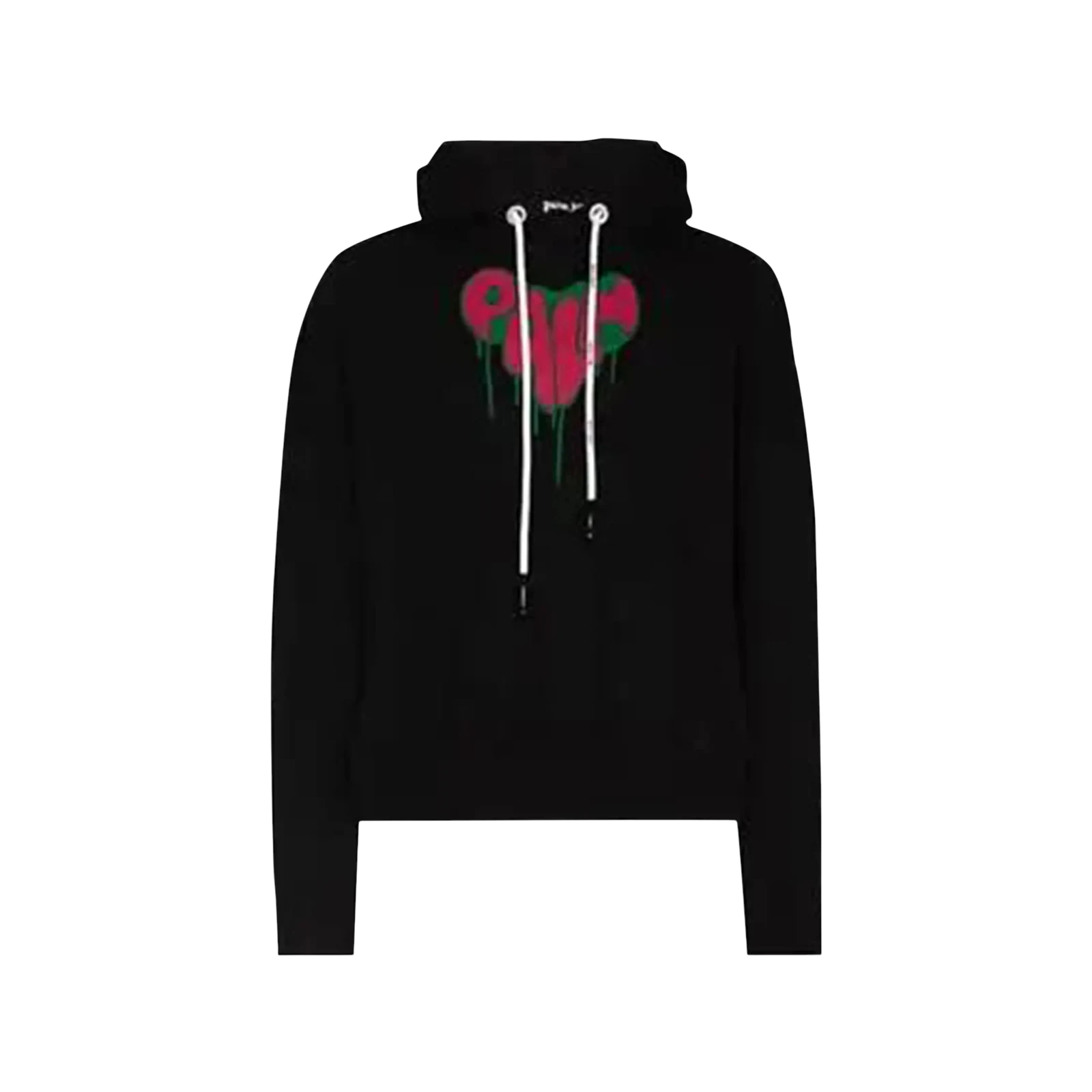 SPRAY HEART HOODIE « BLACK/FUCHSIA »