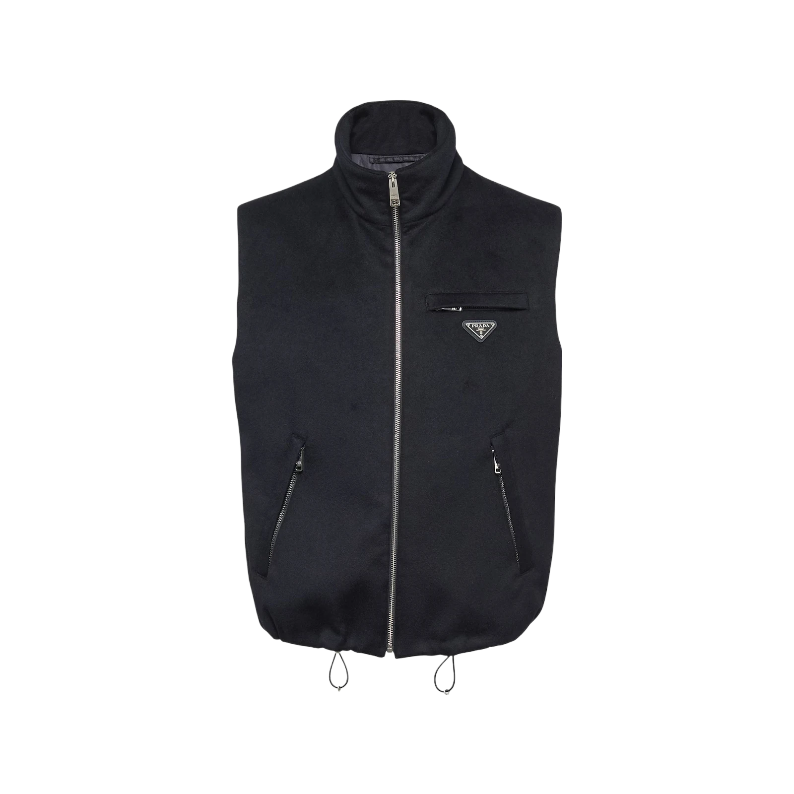 GILET MATELASSÉ SANS MANCHES EN CACHEMIRE