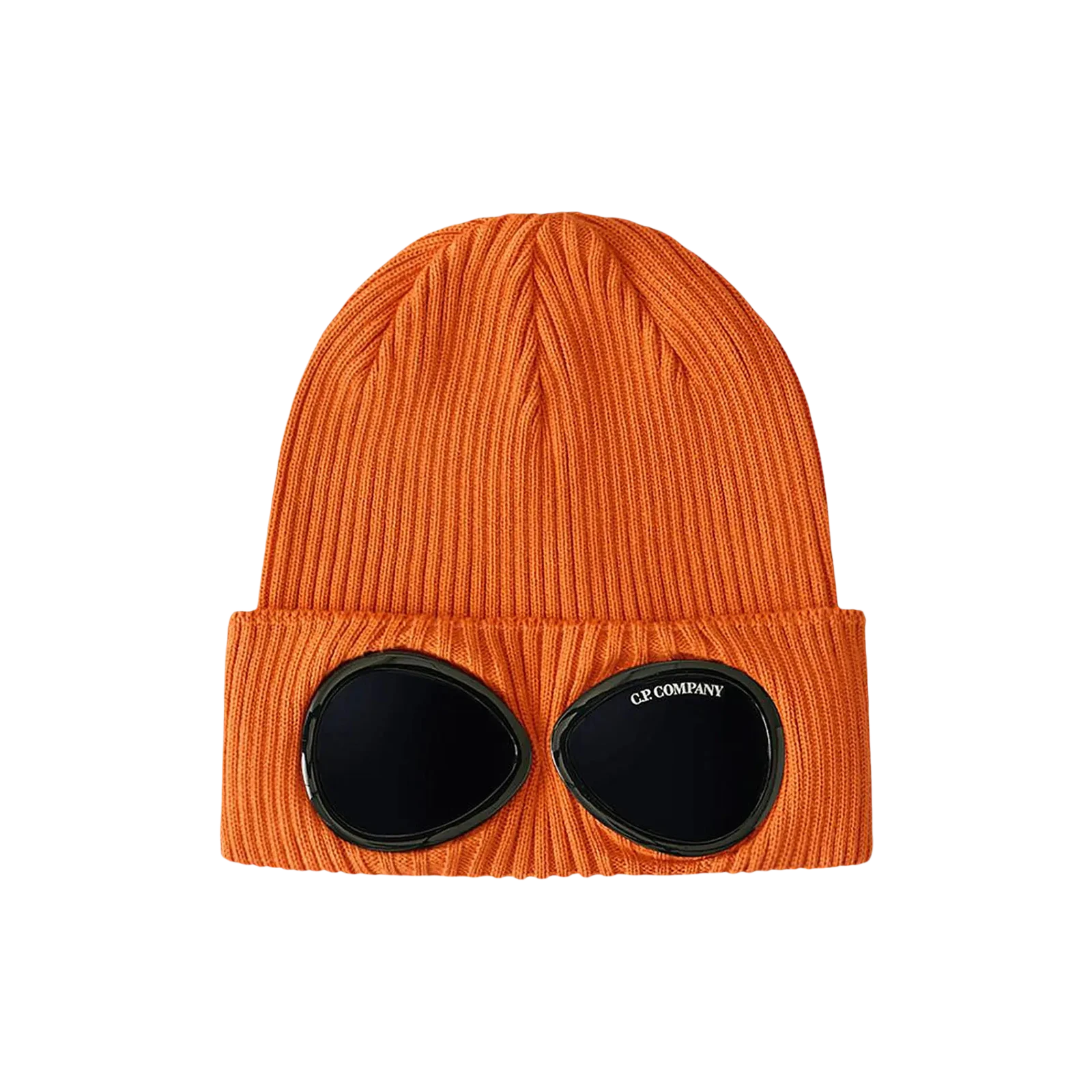 GOGGLES DETAIL RIBBED BEANIE « GOLD FLAME »
