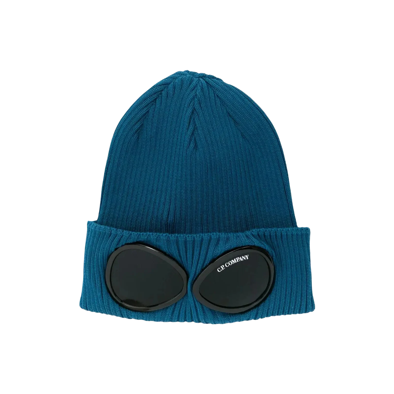 GOGGLES DETAIL RIBBED BEANIE « INK BLUE »