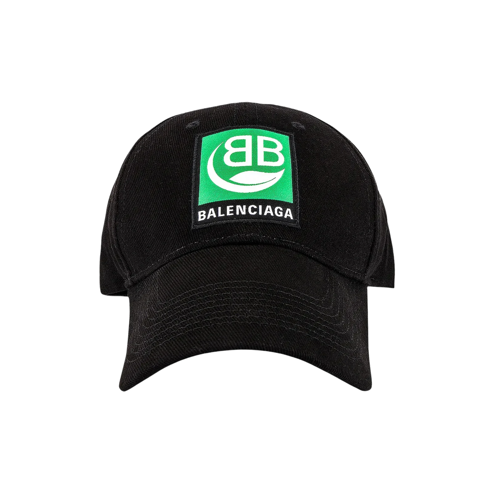 LOGO EMBROIDERED BIO CAP « BLACK/GREEN »